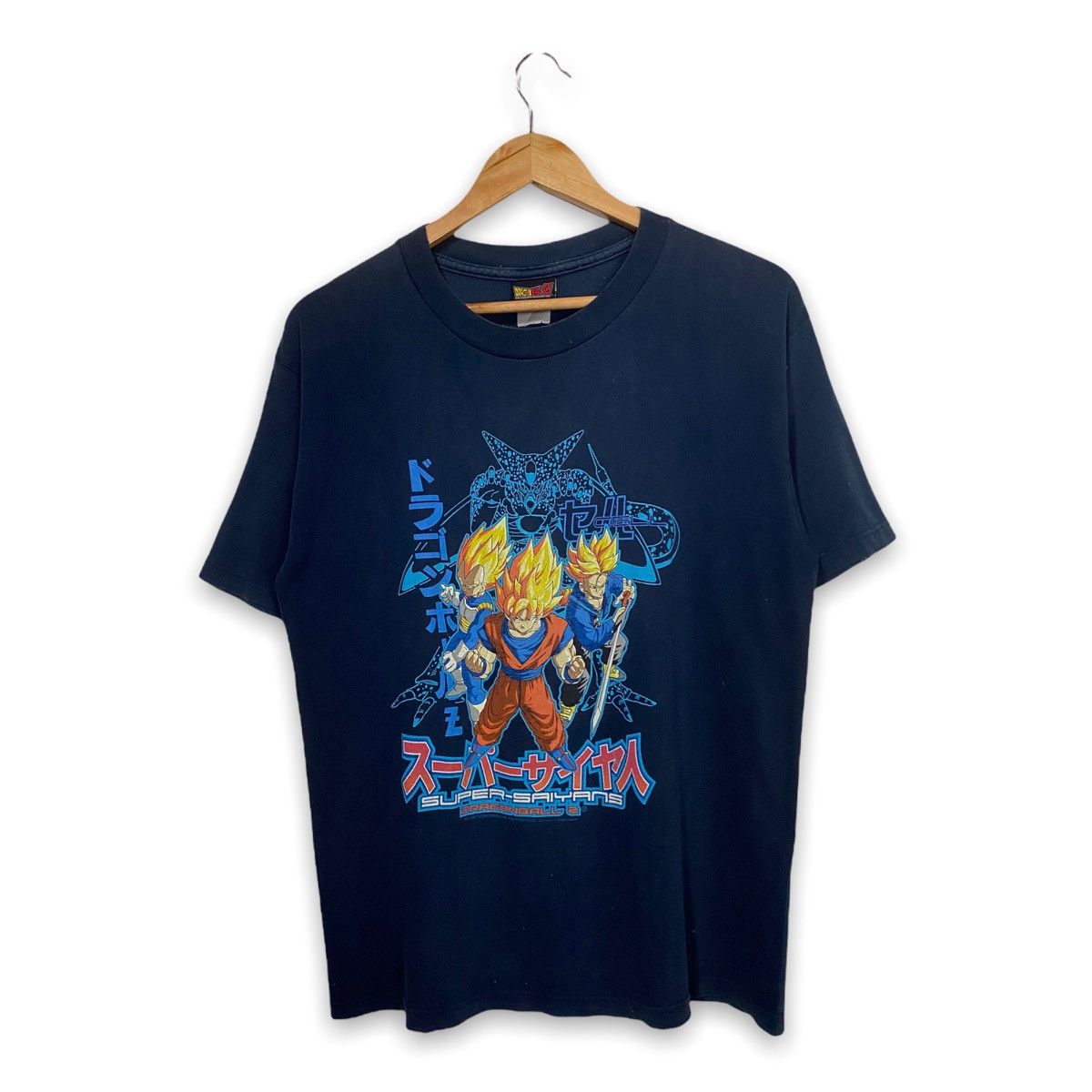 Vintage VINTAGE 01' DRAGON BALL Z SUPER SAIYANS & CELL T SHIRT RARE ...