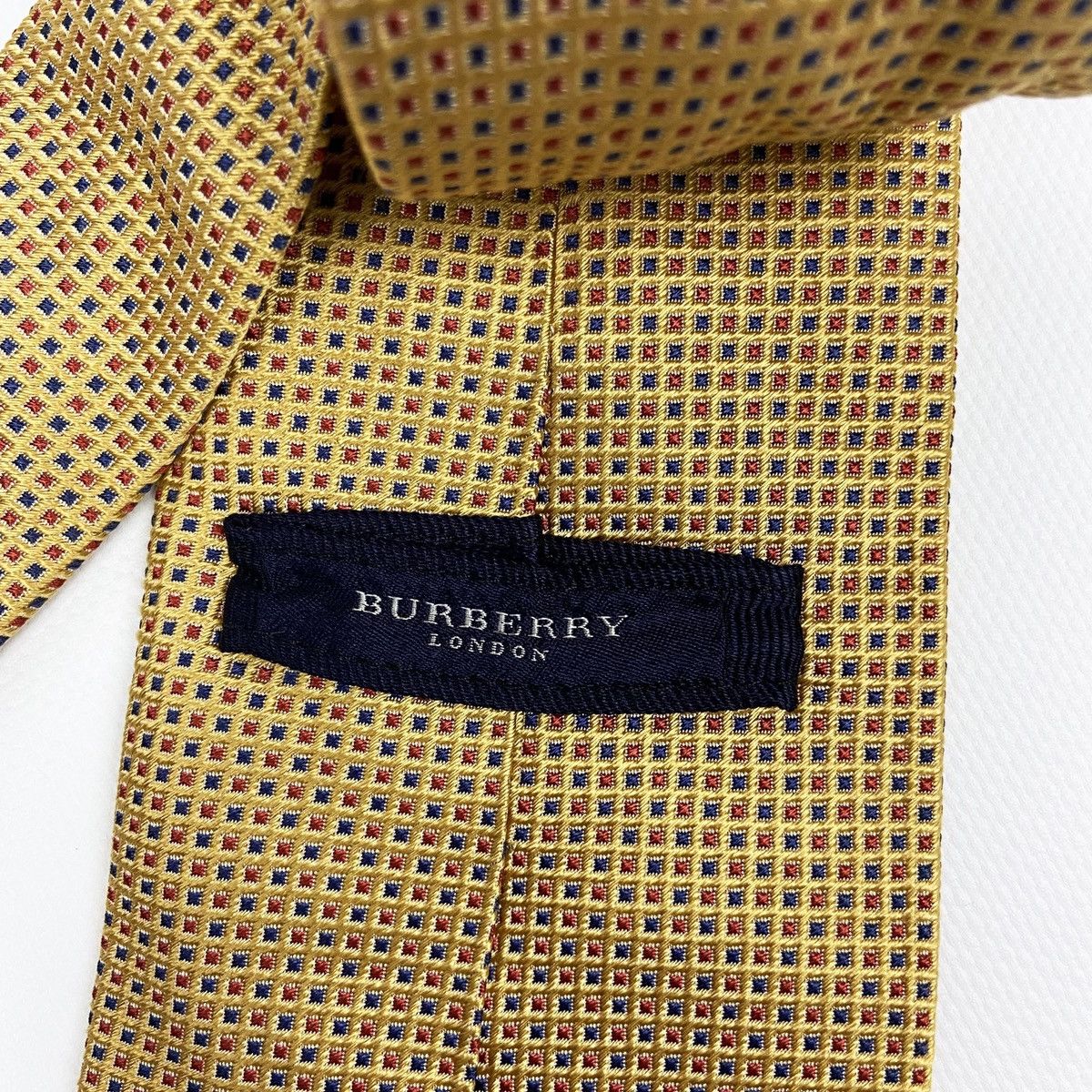Burberry Vintage Burberry Gold Plaid tie rare Size ONE SIZE - 6 Thumbnail