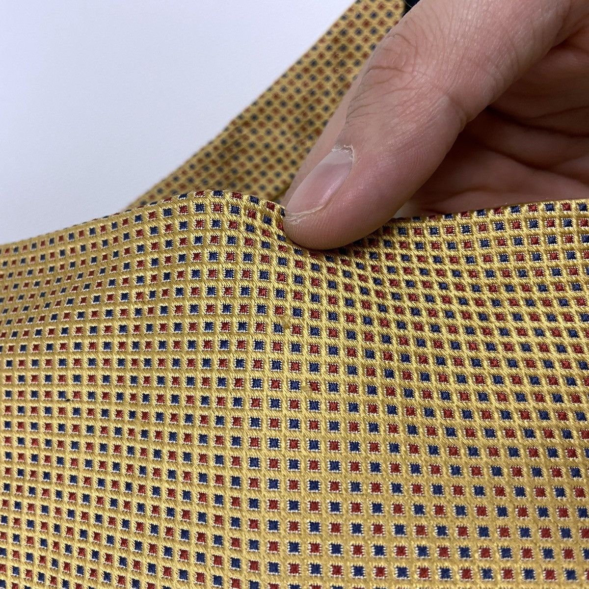 Burberry Vintage Burberry Gold Plaid tie rare Size ONE SIZE - 7 Thumbnail