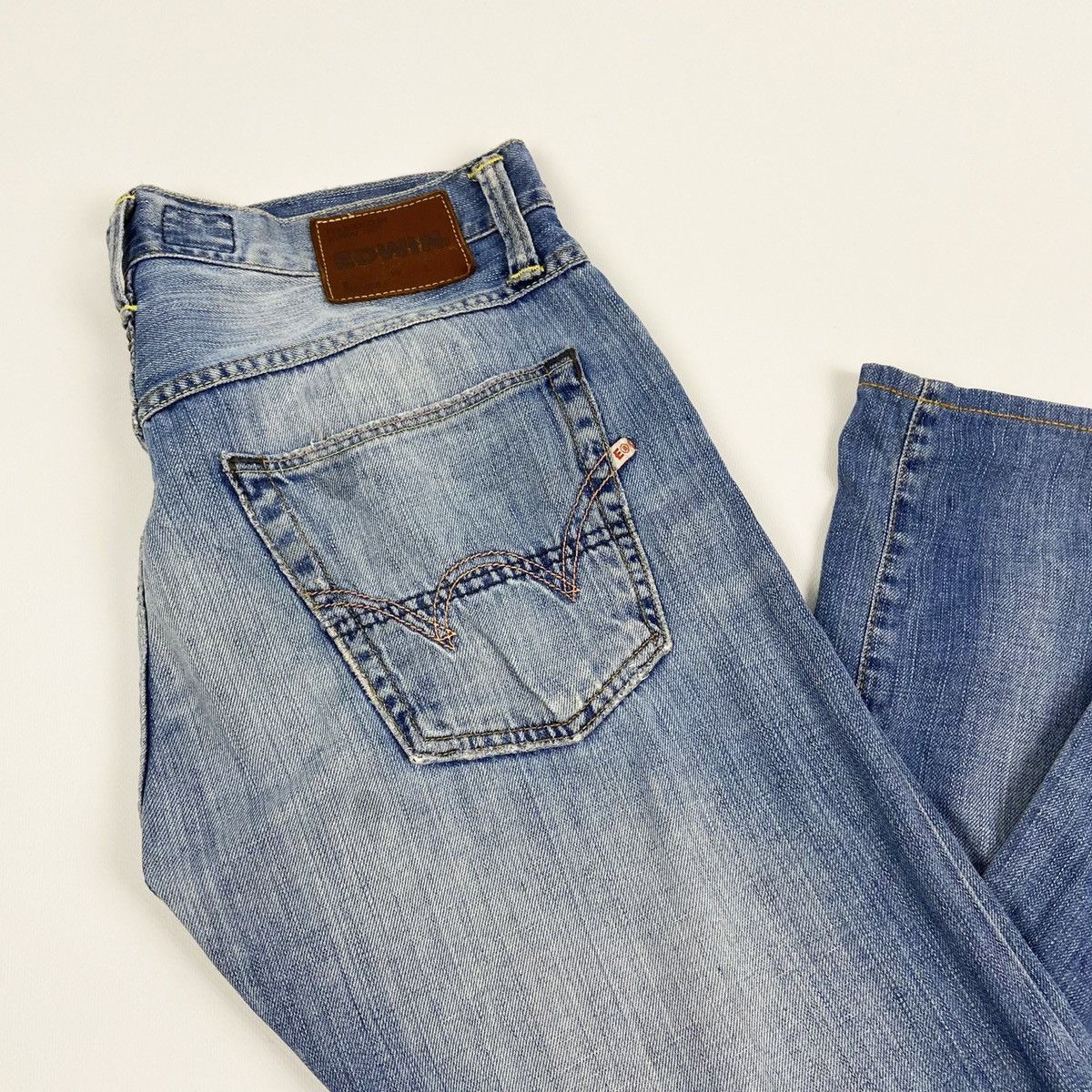 Edwin Vintage 90’s Edwin Distressed selvedge denim jeans size 32 Size US 32 / EU 48 - 2 Thumbnail