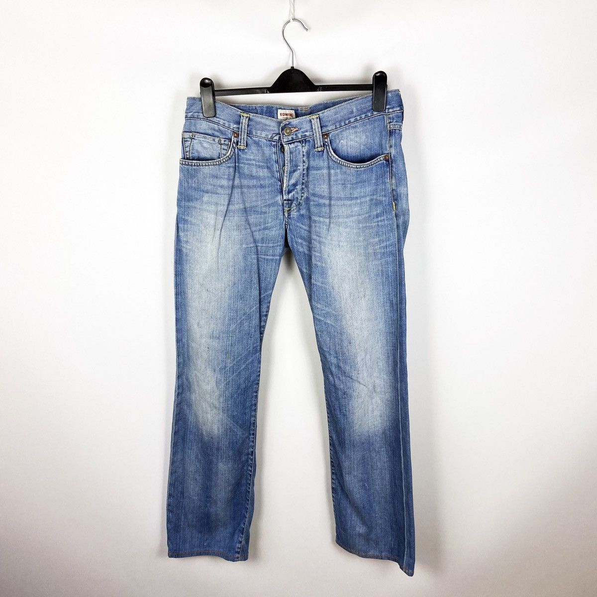 Edwin Vintage 90’s Edwin Distressed selvedge denim jeans size 32 Size US 32 / EU 48 - 13 Thumbnail