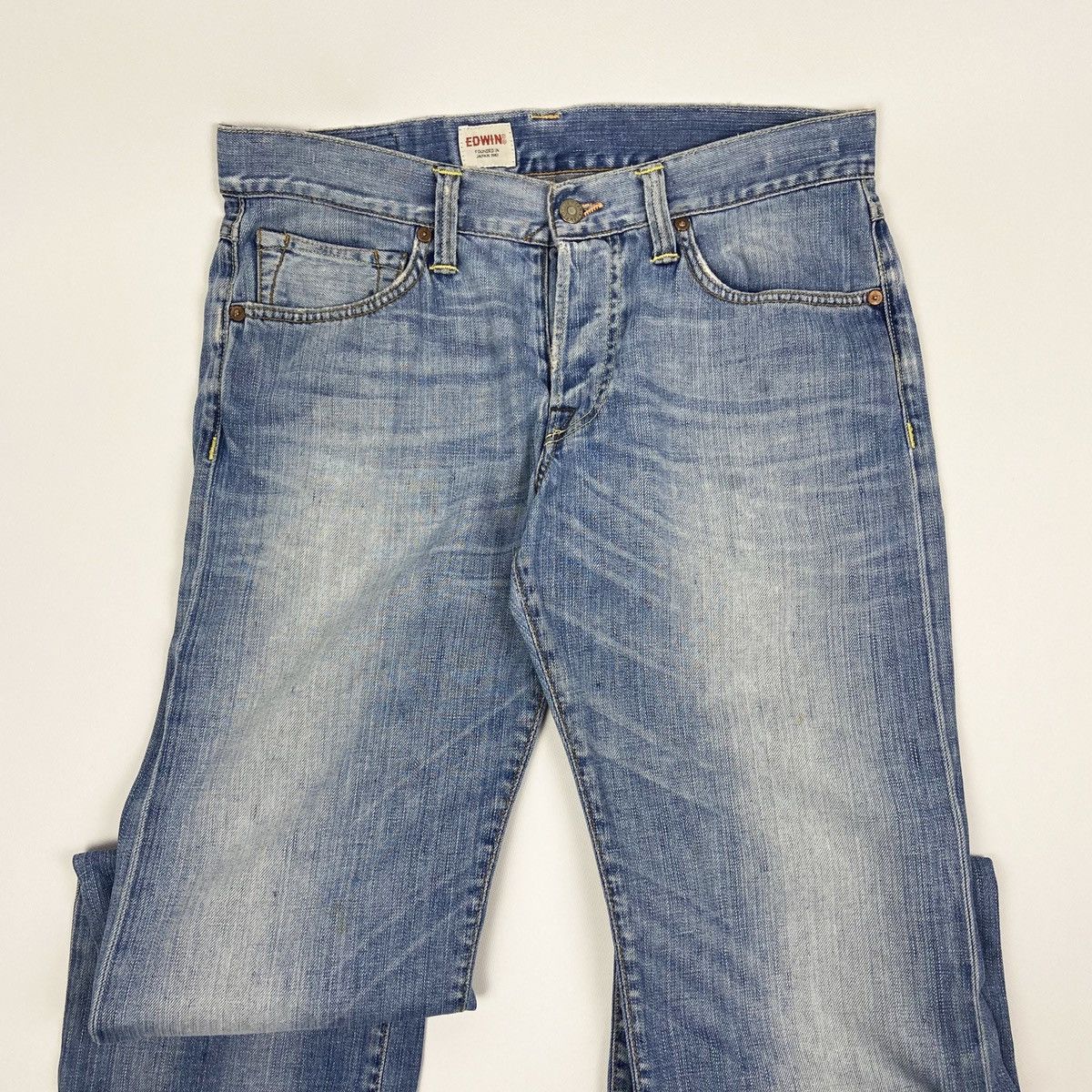 Edwin Vintage 90’s Edwin Distressed selvedge denim jeans size 32 Size US 32 / EU 48 - 10 Thumbnail