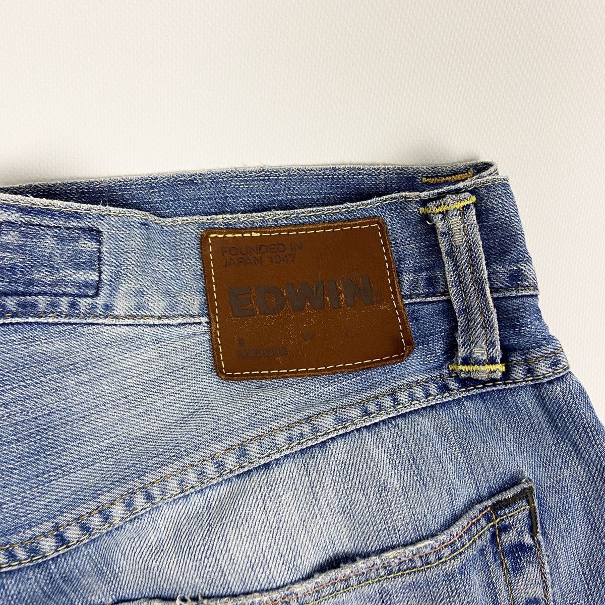 Edwin Vintage 90’s Edwin Distressed selvedge denim jeans size 32 Size US 32 / EU 48 - 5 Thumbnail