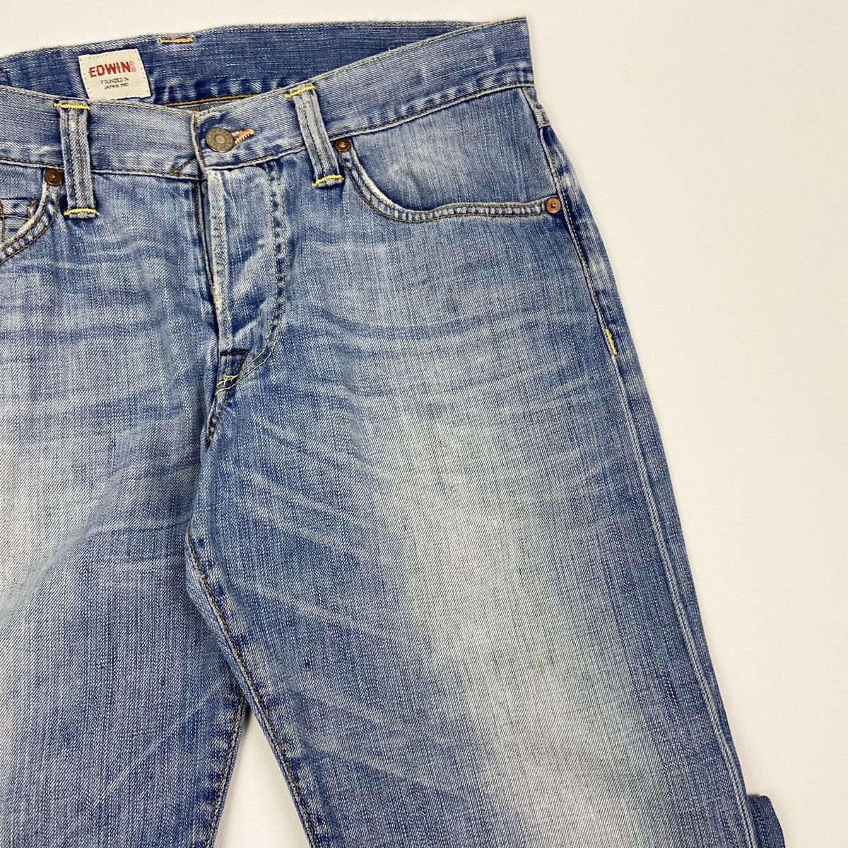 Edwin Vintage 90’s Edwin Distressed selvedge denim jeans size 32 Size US 32 / EU 48 - 11 Thumbnail