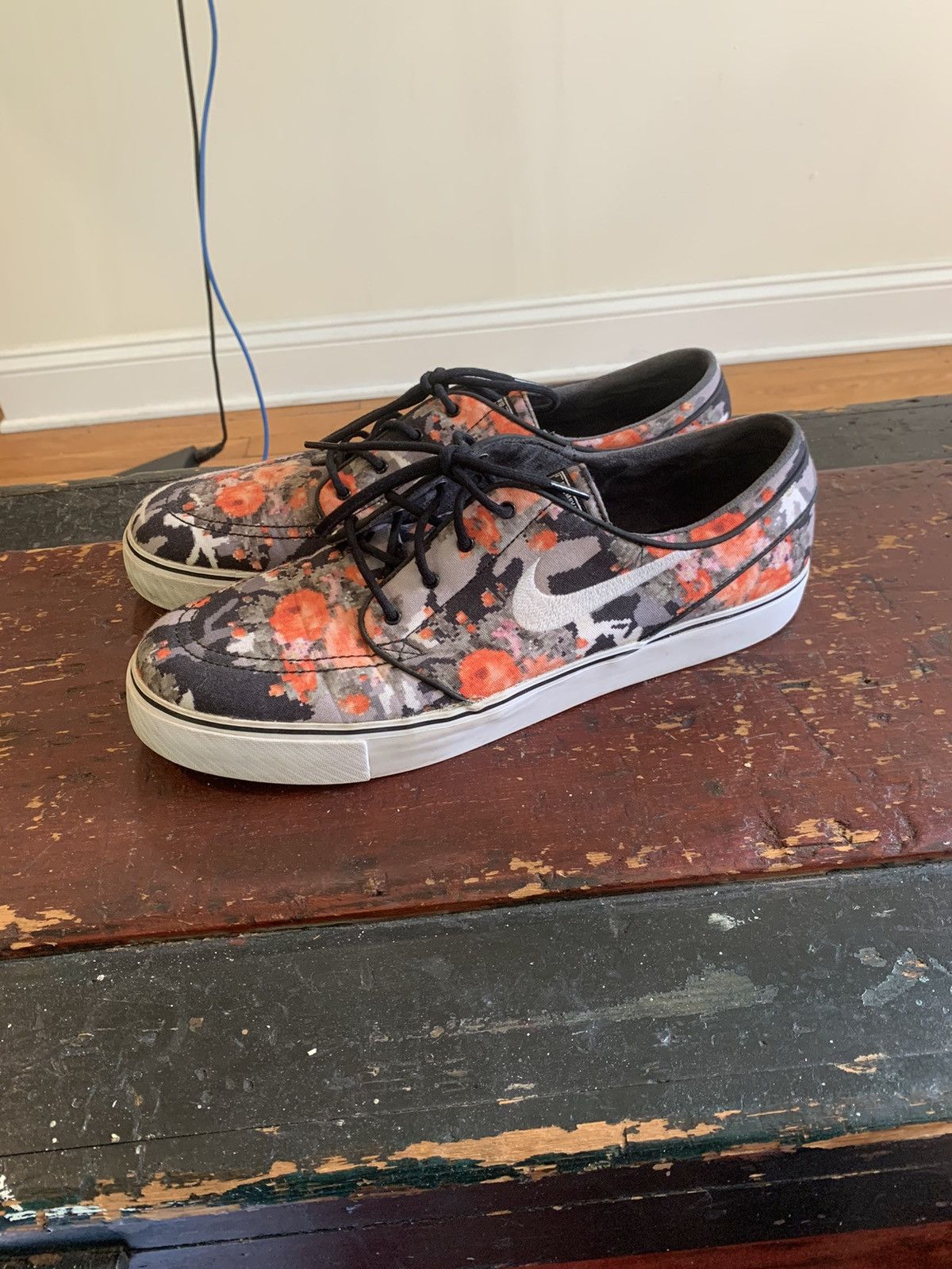 Nike Zoom Stefan Janoski Pr Orange Digi Floral 2013 Grailed