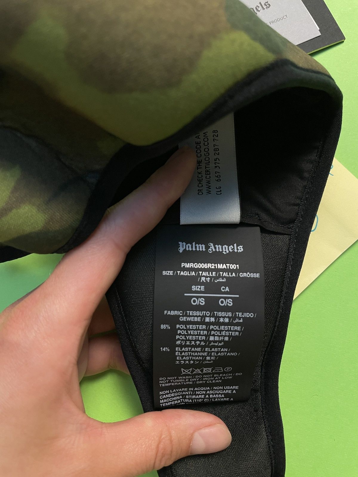 Palm Angels Palm Angeles Face Mask Size ONE SIZE - 6 Thumbnail