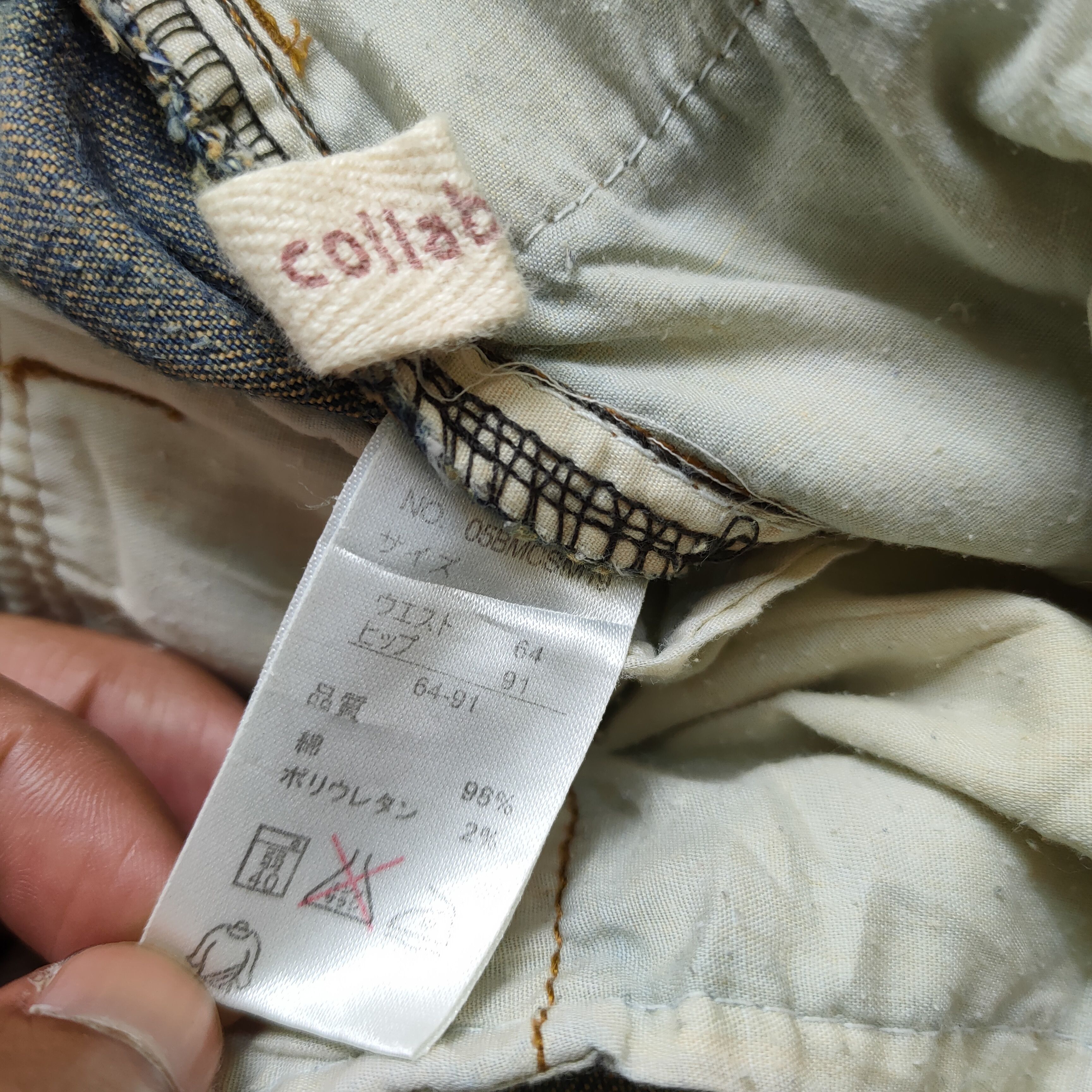Japanese Brand × Vintage COLLABORA JEANS CROPPED CARGO PANTS Size US 26 / EU 42 - 7 Thumbnail