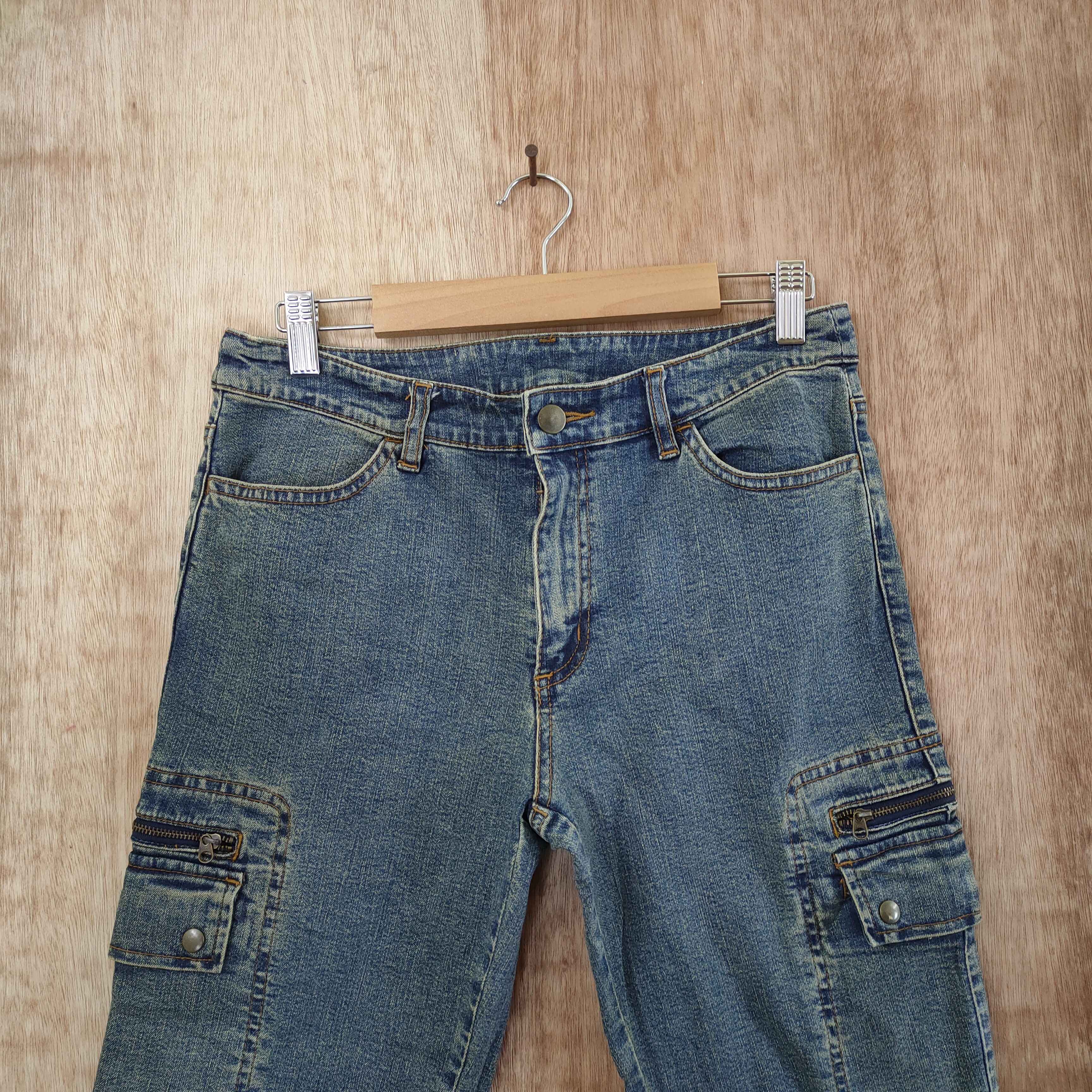 Japanese Brand × Vintage COLLABORA JEANS CROPPED CARGO PANTS Size US 26 / EU 42 - 4 Thumbnail