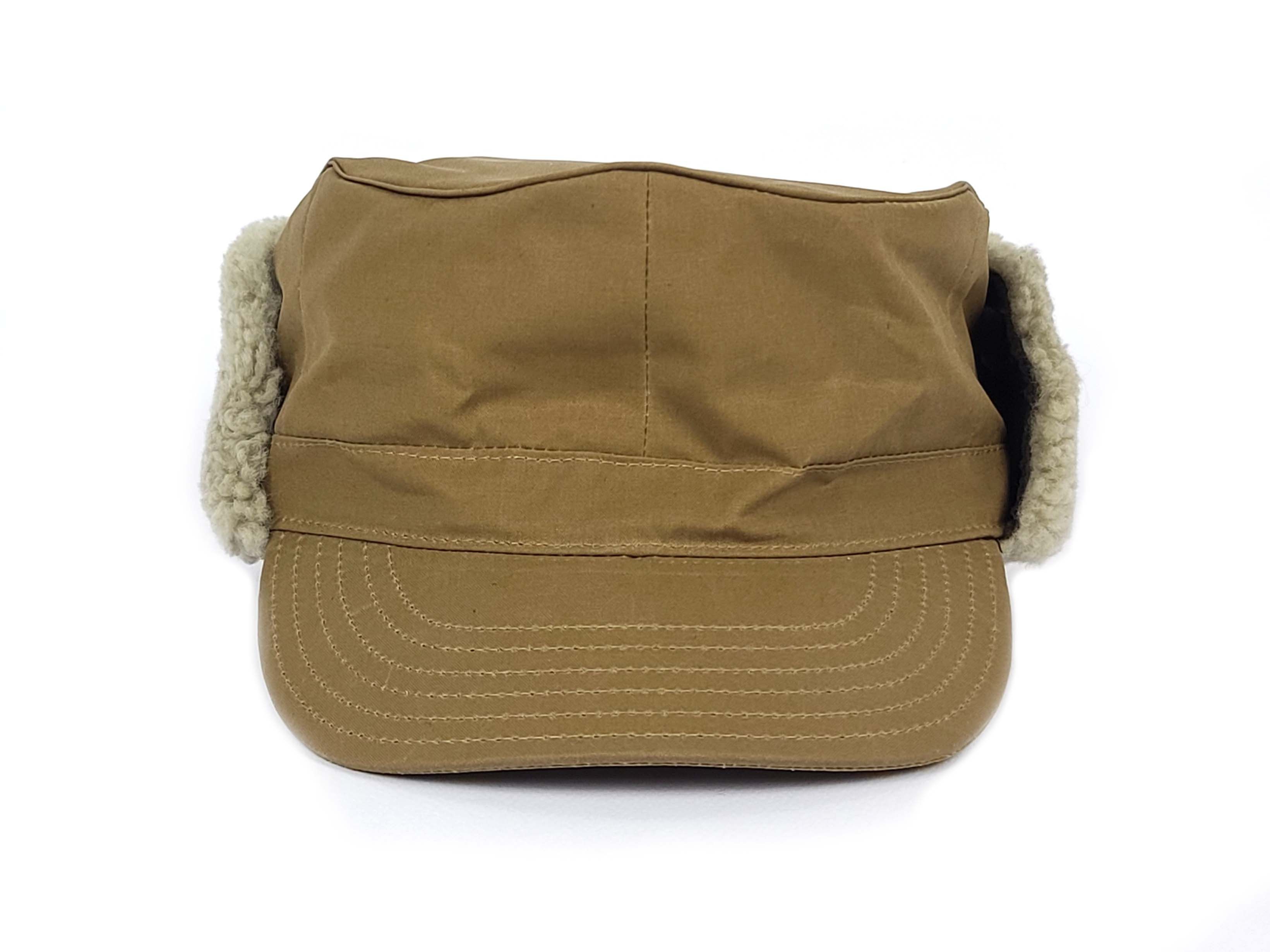 Prada Military Army Flat Cap Sheepskin Shearling Flap Hat Size ONE SIZE - 2 Thumbnail