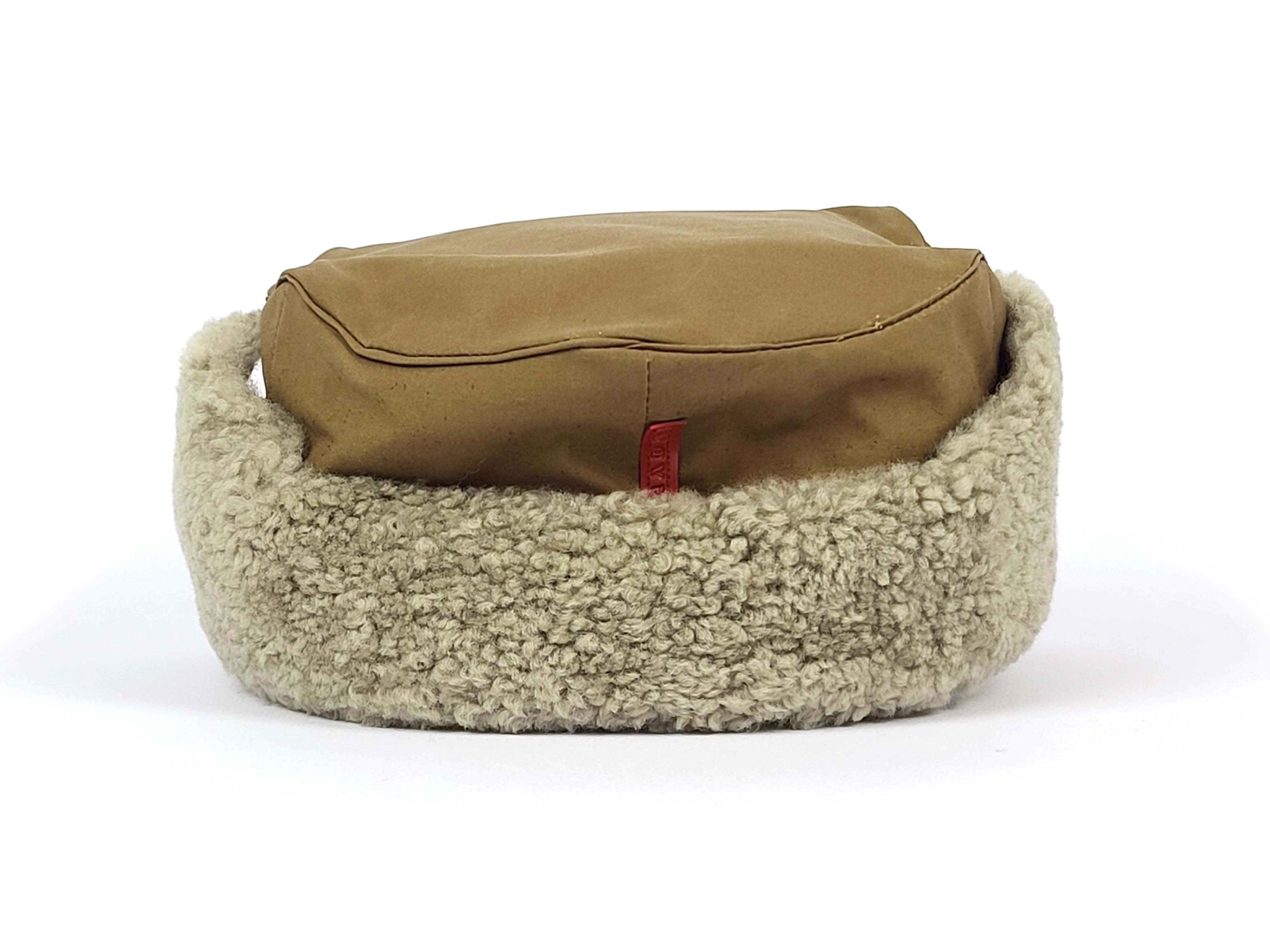 Prada Military Army Flat Cap Sheepskin Shearling Flap Hat Size ONE SIZE - 5 Thumbnail