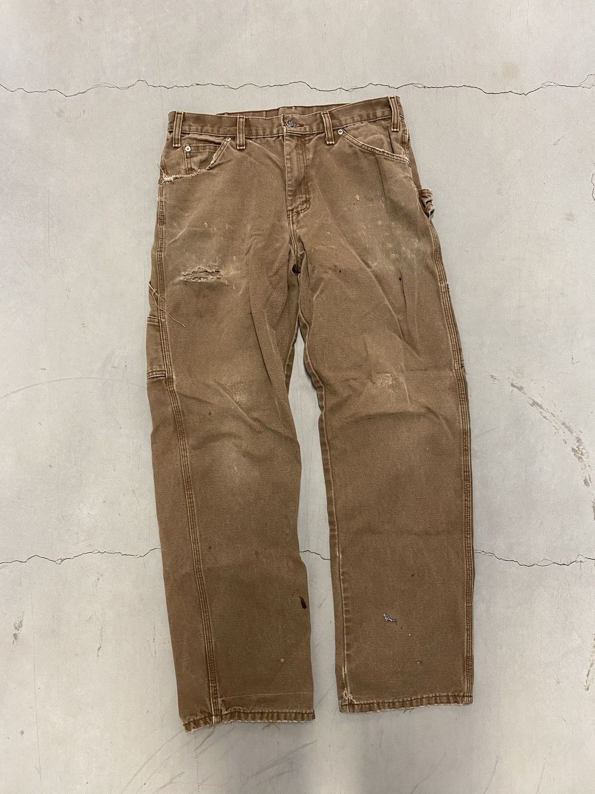 Dickies × Vintage Vintage 90s Distressed Dickies Work Pants Size US 32 / EU 48 - 1 Thumbnail