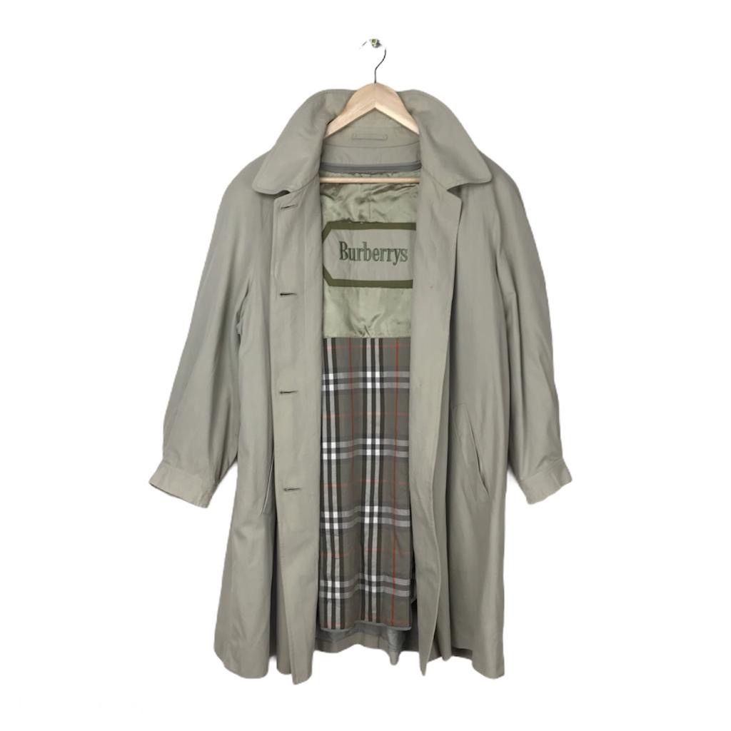 Burberry × Vintage Burberrrys Japan longcoat women embroidered logo Size L / US 10 / IT 46 - 1 Thumbnail
