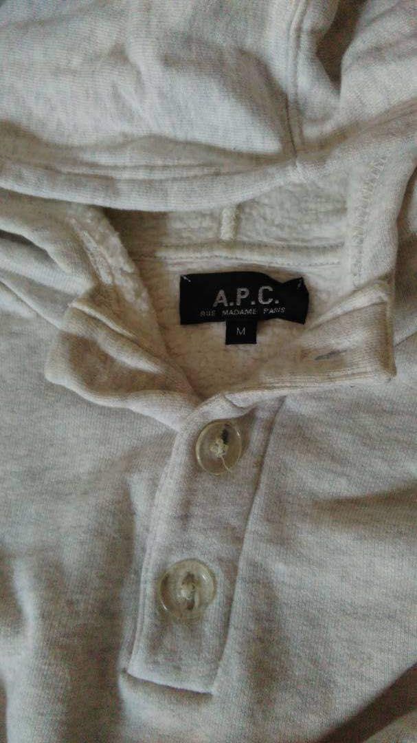 A.P.C. A.P.C long sleeve hoodie light grey color Size US M / EU 48-50 / 2 - 5 Thumbnail