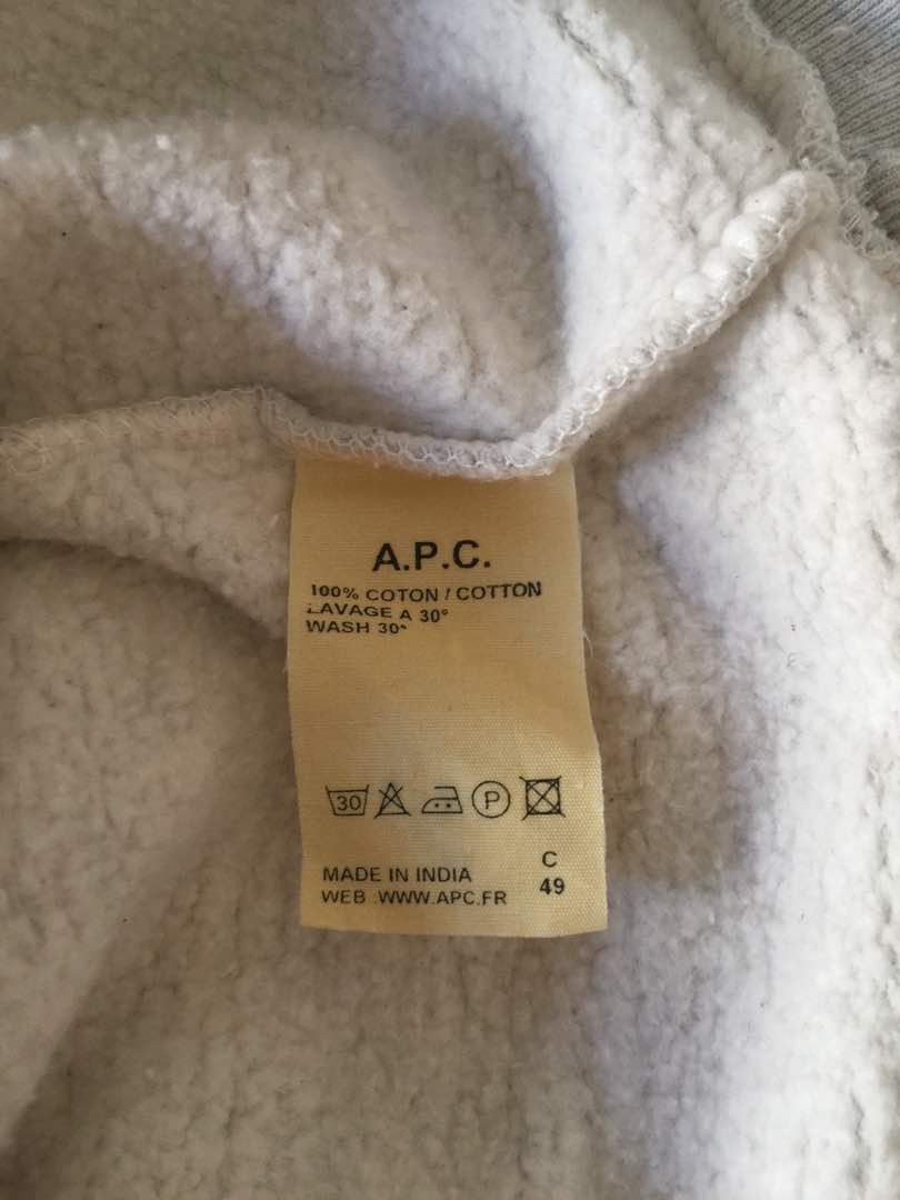 A.P.C. A.P.C long sleeve hoodie light grey color Size US M / EU 48-50 / 2 - 4 Thumbnail