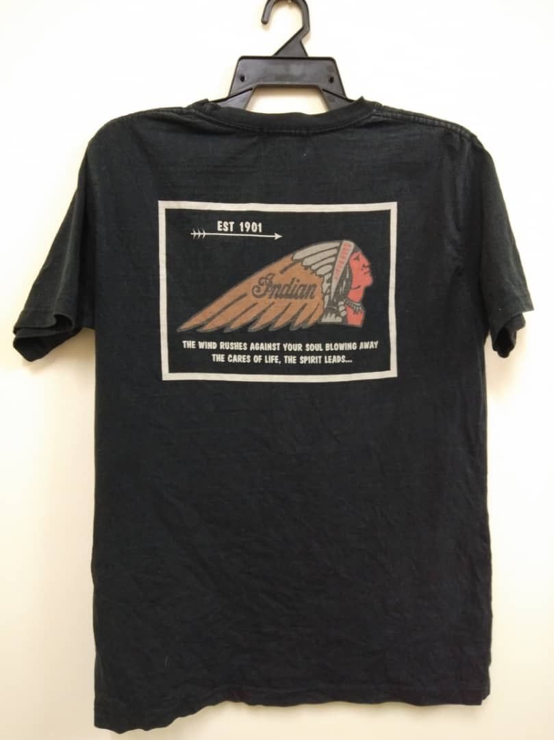 Indian Motorcycle Indian Motorcycle Spellout Tshirt X Vintage Size US XL / EU 56 / 4 - 5 Thumbnail