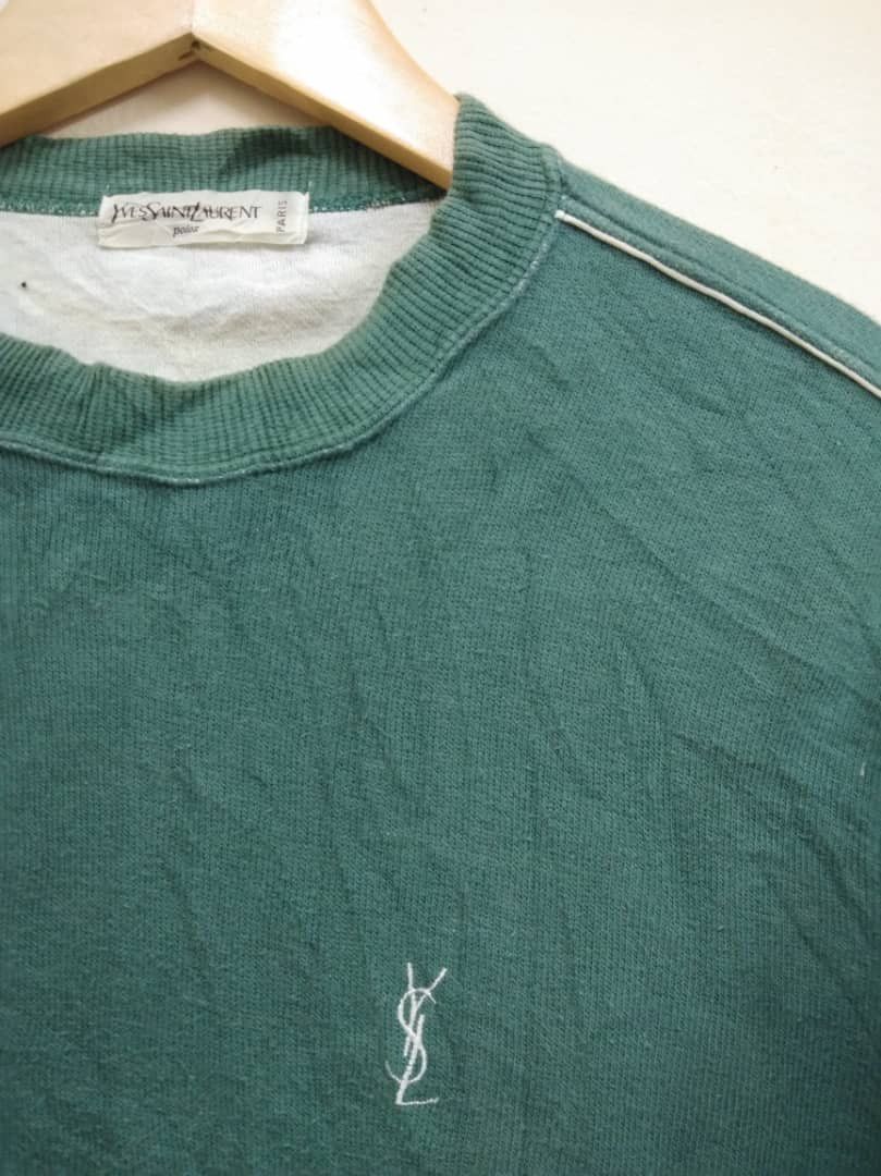 Yves Saint Laurent YSL small logo sweatshirt Size US M / EU 48-50 / 2 - 2 Thumbnail