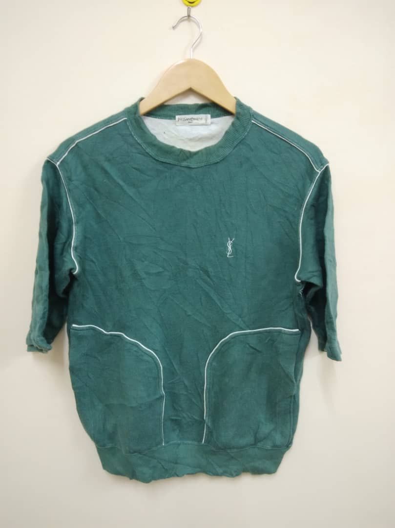 Yves Saint Laurent YSL small logo sweatshirt Size US M / EU 48-50 / 2 - 1 Thumbnail