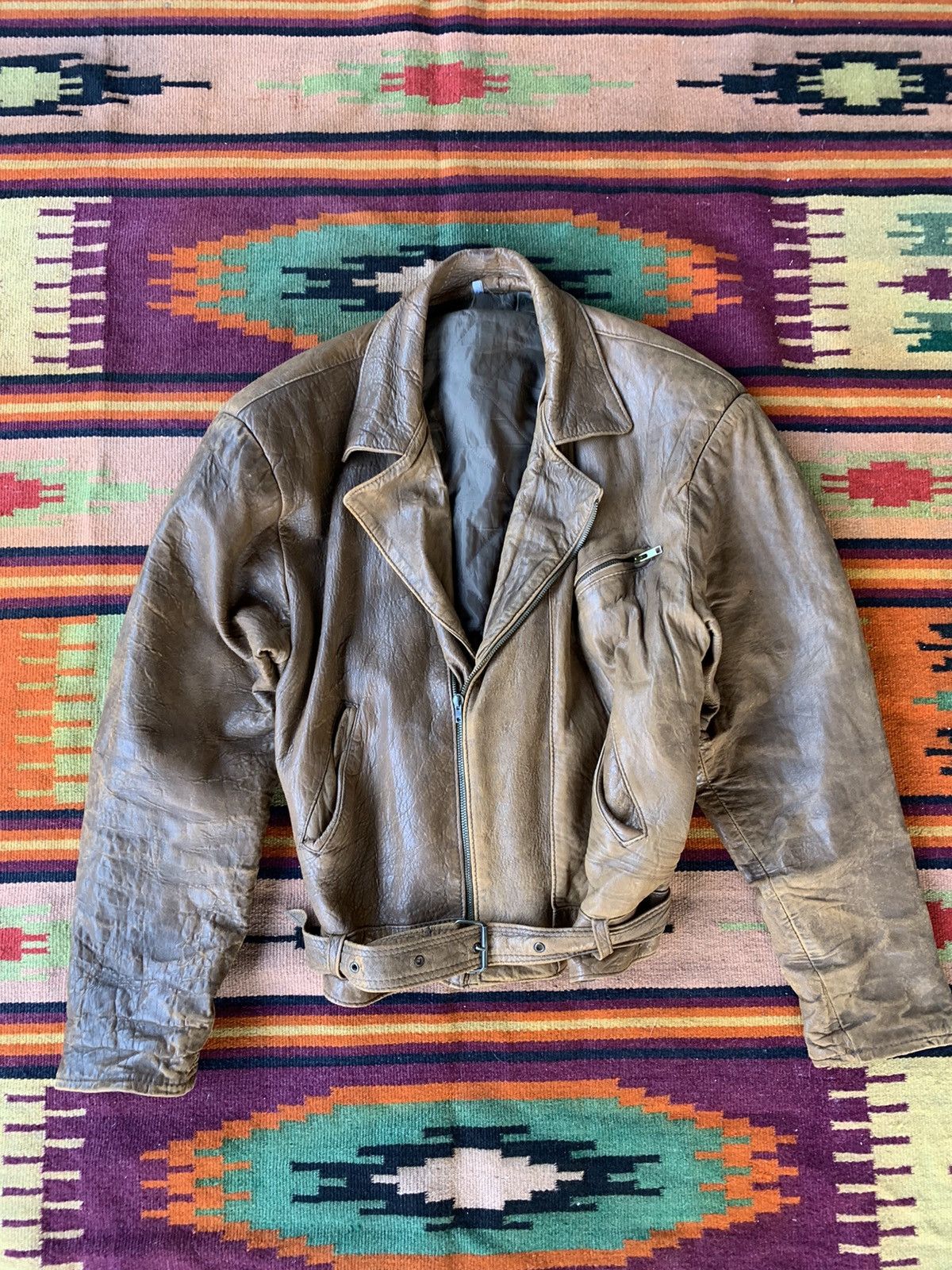 Other Vintage Leather Jacket Size US L / EU 52-54 / 3 - 1 Thumbnail