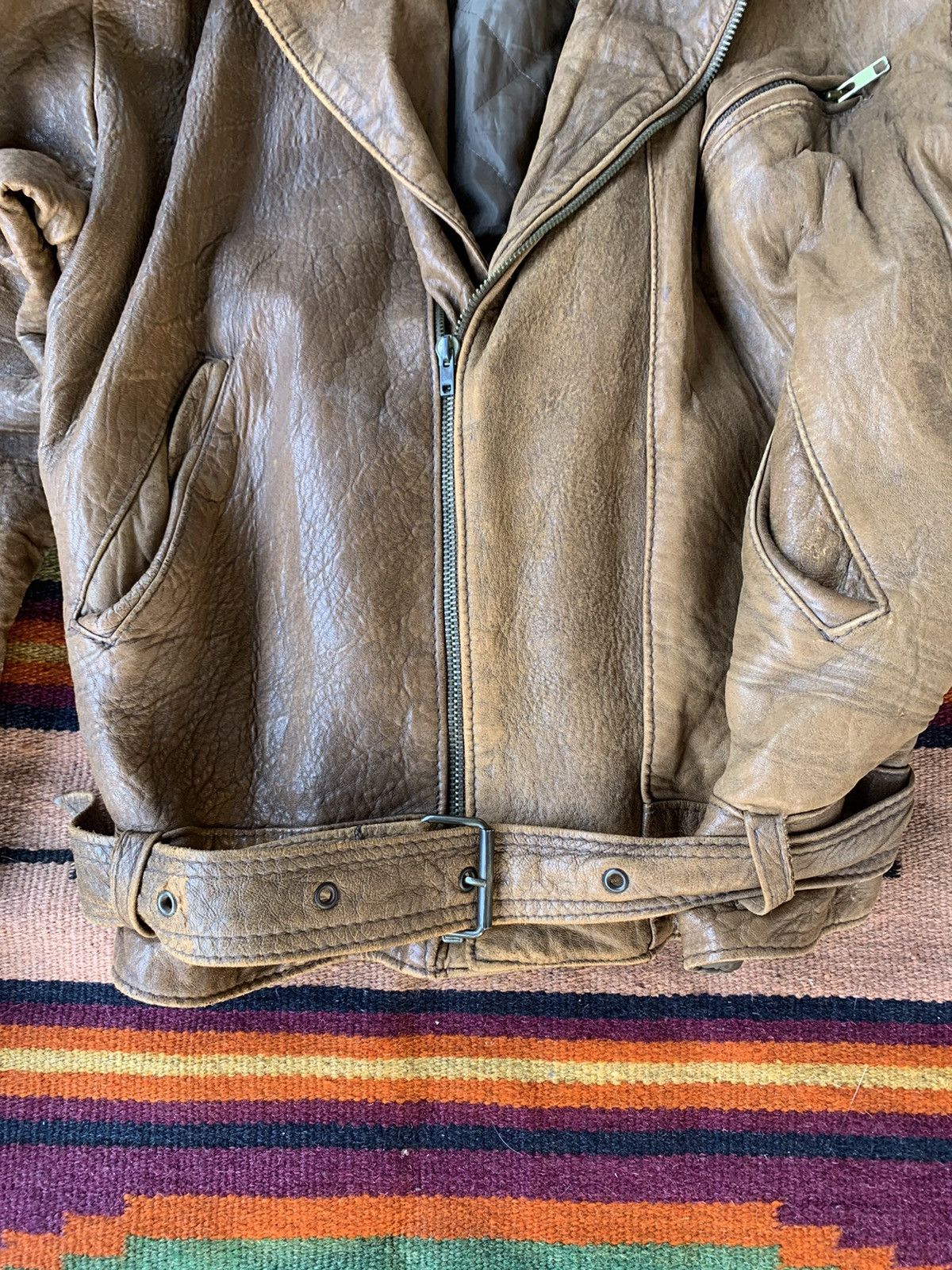 Other Vintage Leather Jacket Size US L / EU 52-54 / 3 - 5 Thumbnail