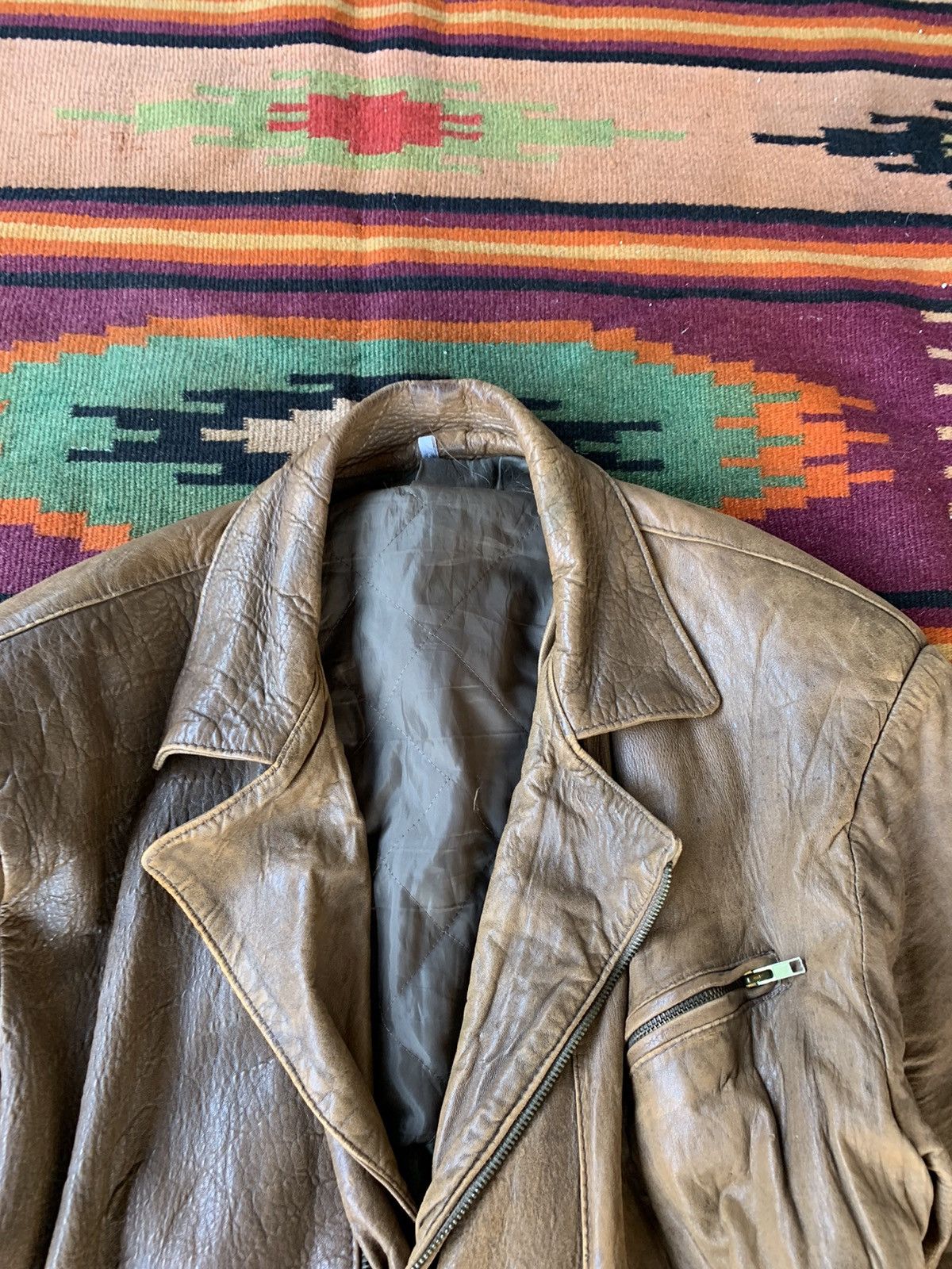 Other Vintage Leather Jacket Size US L / EU 52-54 / 3 - 3 Thumbnail