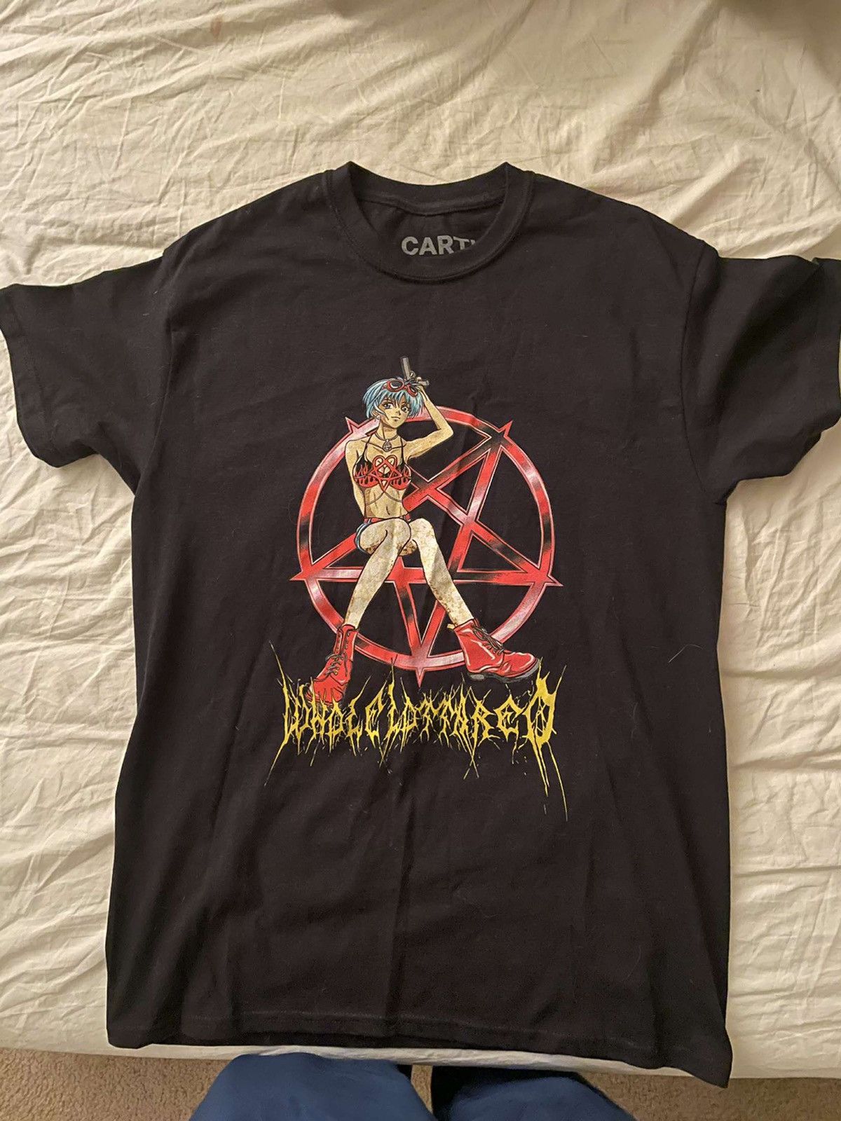 Whole Lotta Red Anime Girl Pentagram Tee