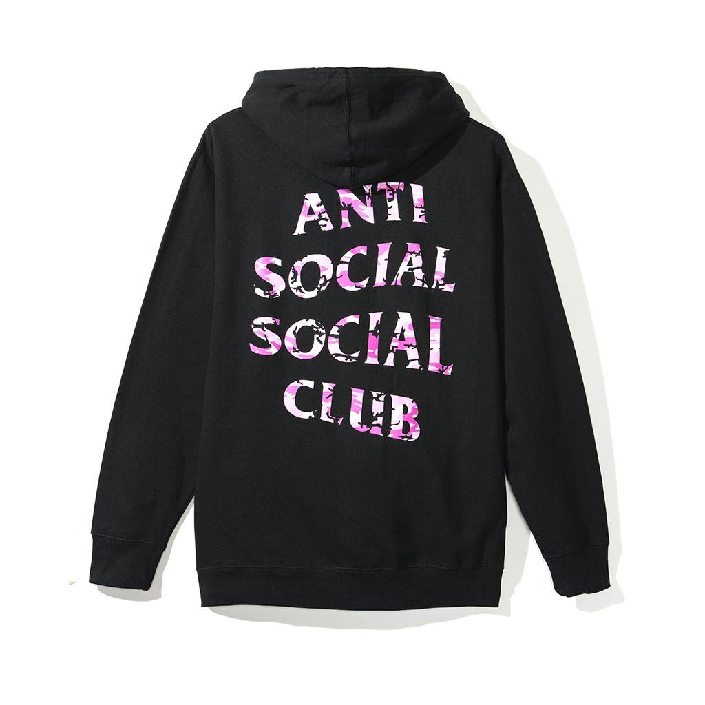 DS ASSC x UNDFTD Pink Camo Black Hoodie in hand Supreme