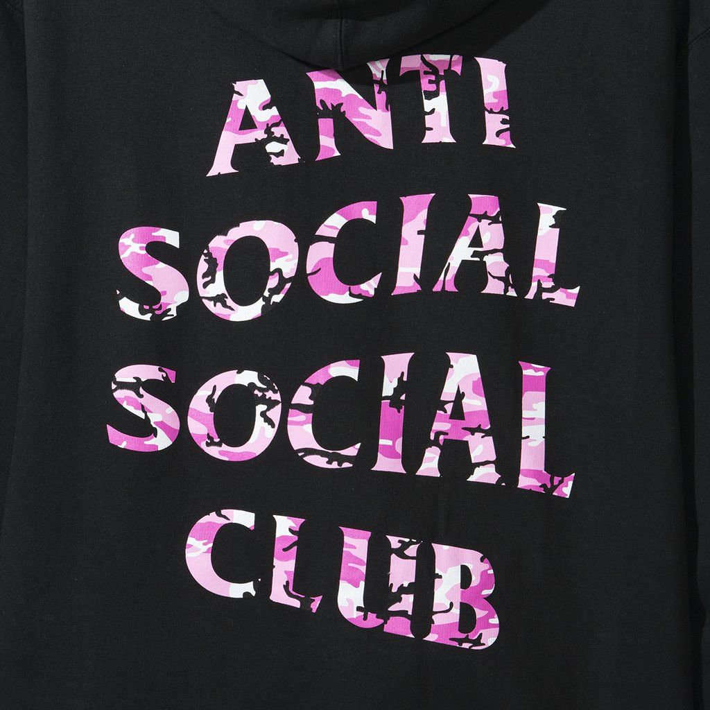 DS ASSC x UNDFTD Pink Camo Black Hoodie in hand Supreme