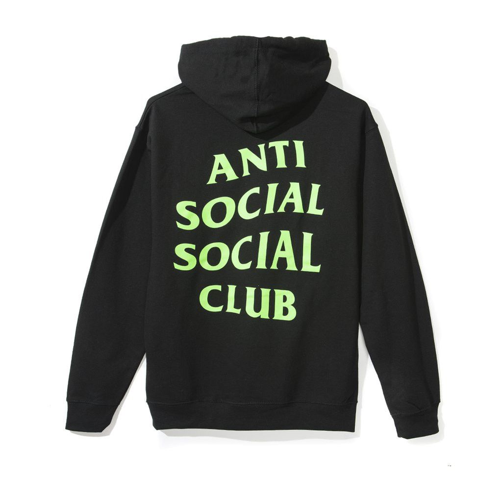 DS ASSC Green Logo Myself Black Hoodie Offwhite Supreme