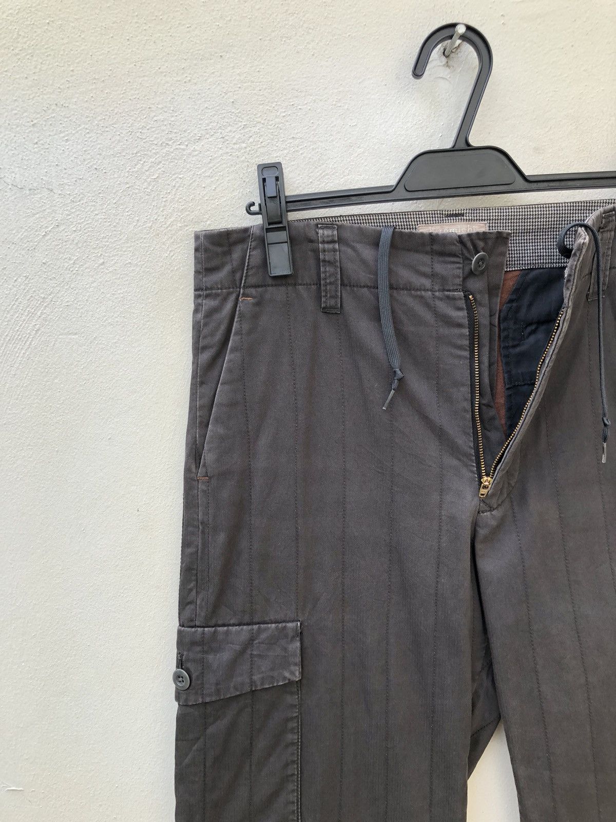 Designer Vintage Hiromichi Nakano Japan Quilted Striped Cargo Size US 32 / EU 48 - 8 Thumbnail