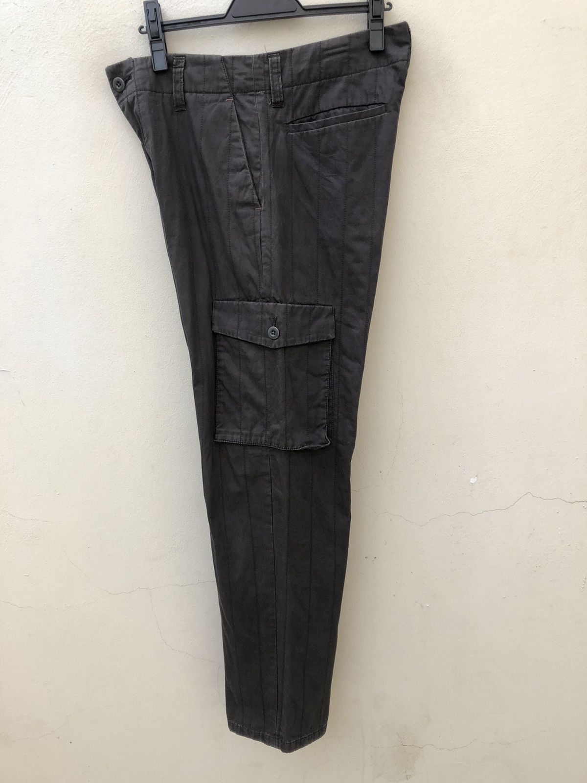 Designer Vintage Hiromichi Nakano Japan Quilted Striped Cargo Size US 32 / EU 48 - 19 Thumbnail