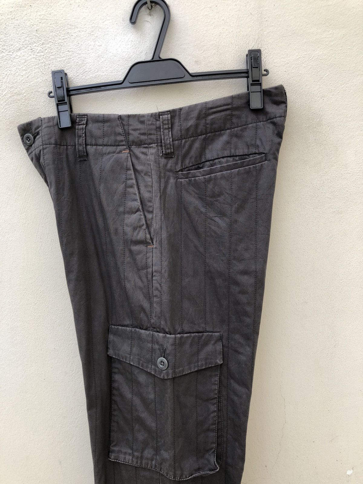 Designer Vintage Hiromichi Nakano Japan Quilted Striped Cargo Size US 32 / EU 48 - 20 Thumbnail