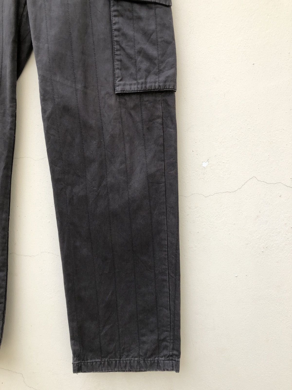 Designer Vintage Hiromichi Nakano Japan Quilted Striped Cargo Size US 32 / EU 48 - 12 Thumbnail