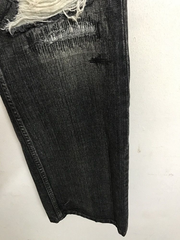 Vintage A.R.K Japan Stone Wash Rips Zigzag Ripped Distressed Denim Size US 32 / EU 48 - 11 Thumbnail