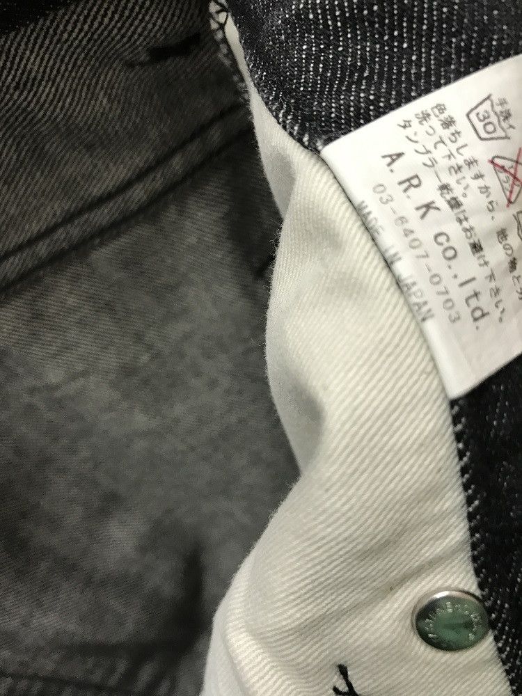Vintage A.R.K Japan Stone Wash Rips Zigzag Ripped Distressed Denim Size US 32 / EU 48 - 19 Thumbnail