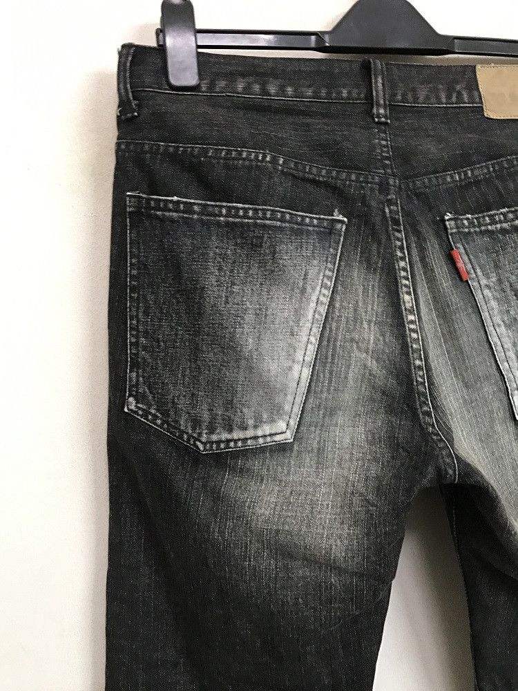 Vintage A.R.K Japan Stone Wash Rips Zigzag Ripped Distressed Denim Size US 32 / EU 48 - 13 Thumbnail