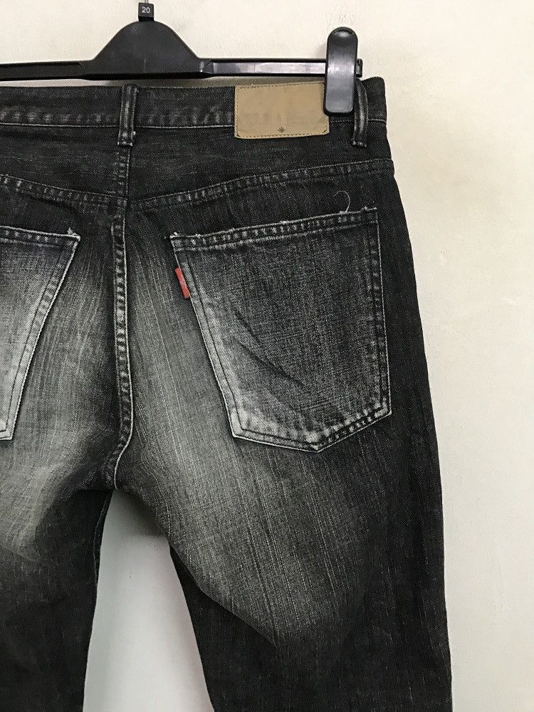 Vintage A.R.K Japan Stone Wash Rips Zigzag Ripped Distressed Denim Size US 32 / EU 48 - 14 Thumbnail