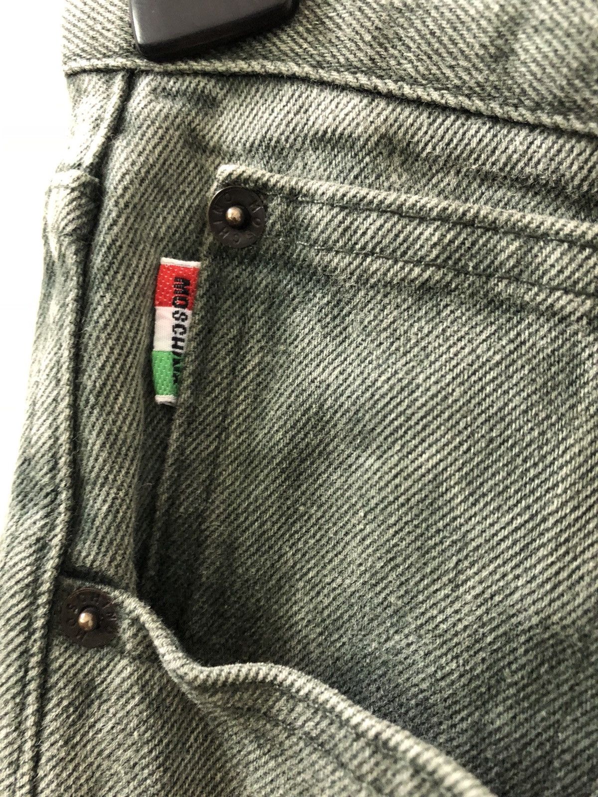 Moschino Archive Piece Moschino Made in Italy Greenish Denim Jeans Size US 31 - 7 Thumbnail