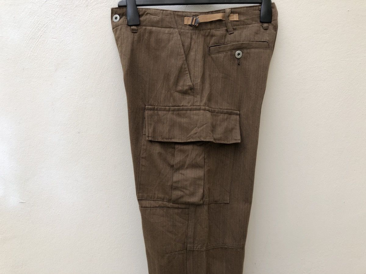 Ermenegildo Zegna EZ by ZEGNA Made in Japan Herringbone Twill Cargo Trouser Size US 29 - 14 Thumbnail