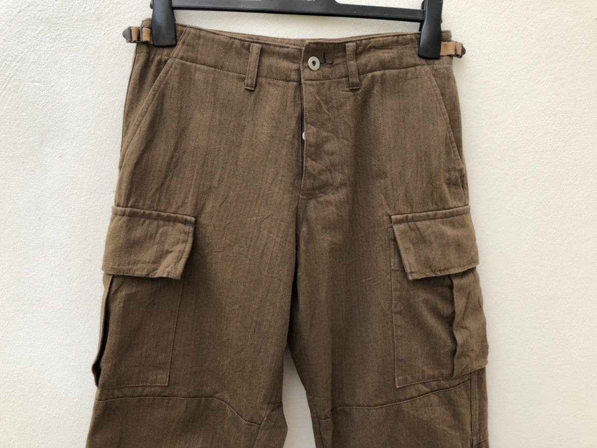 Ermenegildo Zegna EZ by ZEGNA Made in Japan Herringbone Twill Cargo Trouser Size US 29 - 7 Thumbnail