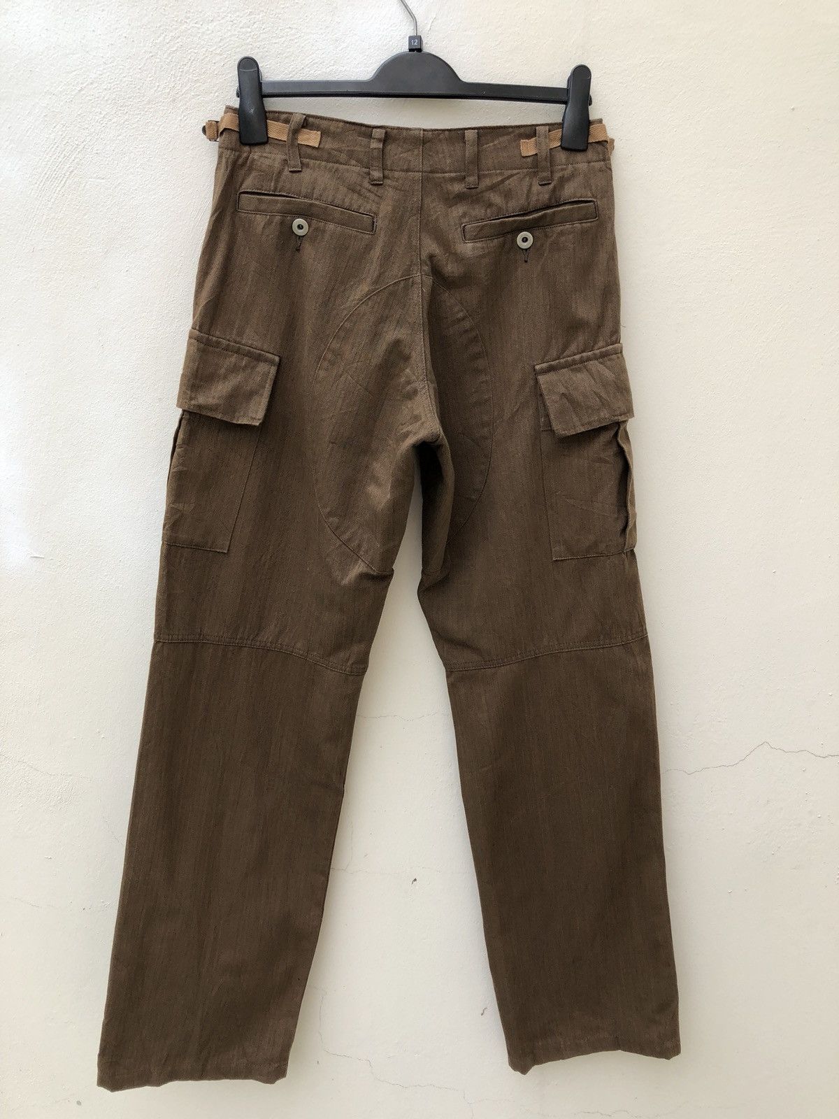 Ermenegildo Zegna EZ by ZEGNA Made in Japan Herringbone Twill Cargo Trouser Size US 29 - 10 Thumbnail