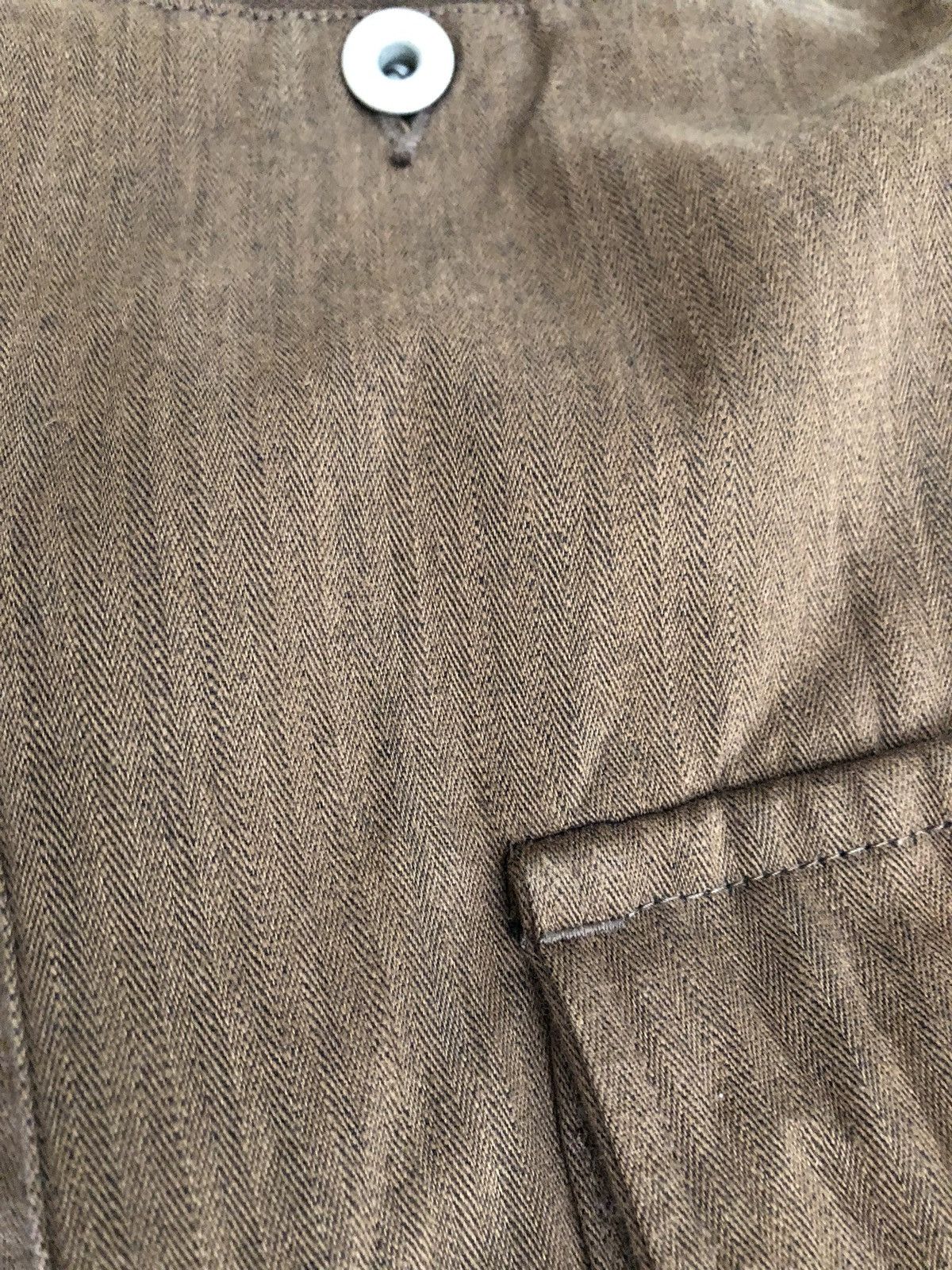 Ermenegildo Zegna EZ by ZEGNA Made in Japan Herringbone Twill Cargo Trouser Size US 29 - 19 Thumbnail