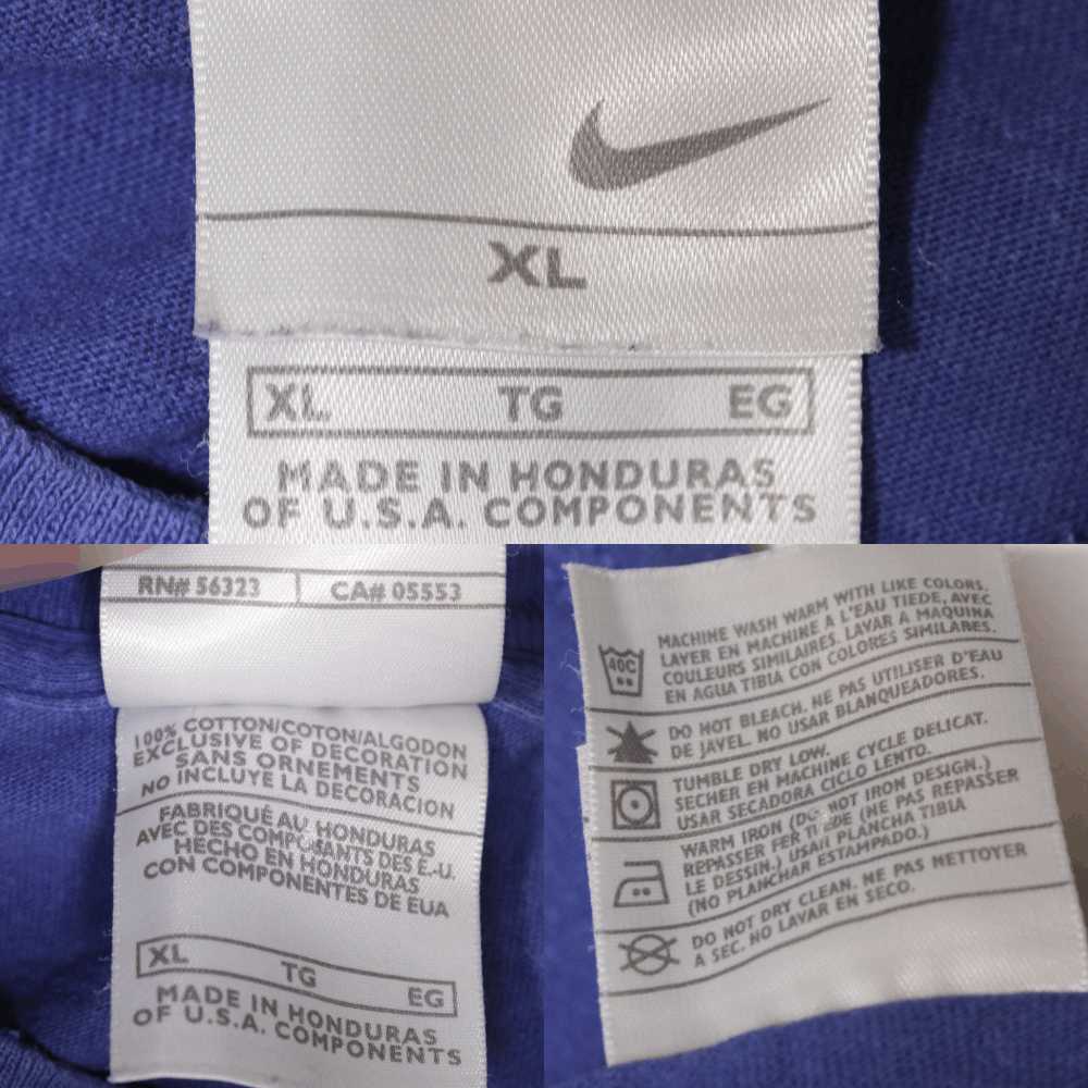 Nike 90S Swoosh Logo Football T-Shirt Size US XL / EU 56 / 4 - 7 Thumbnail