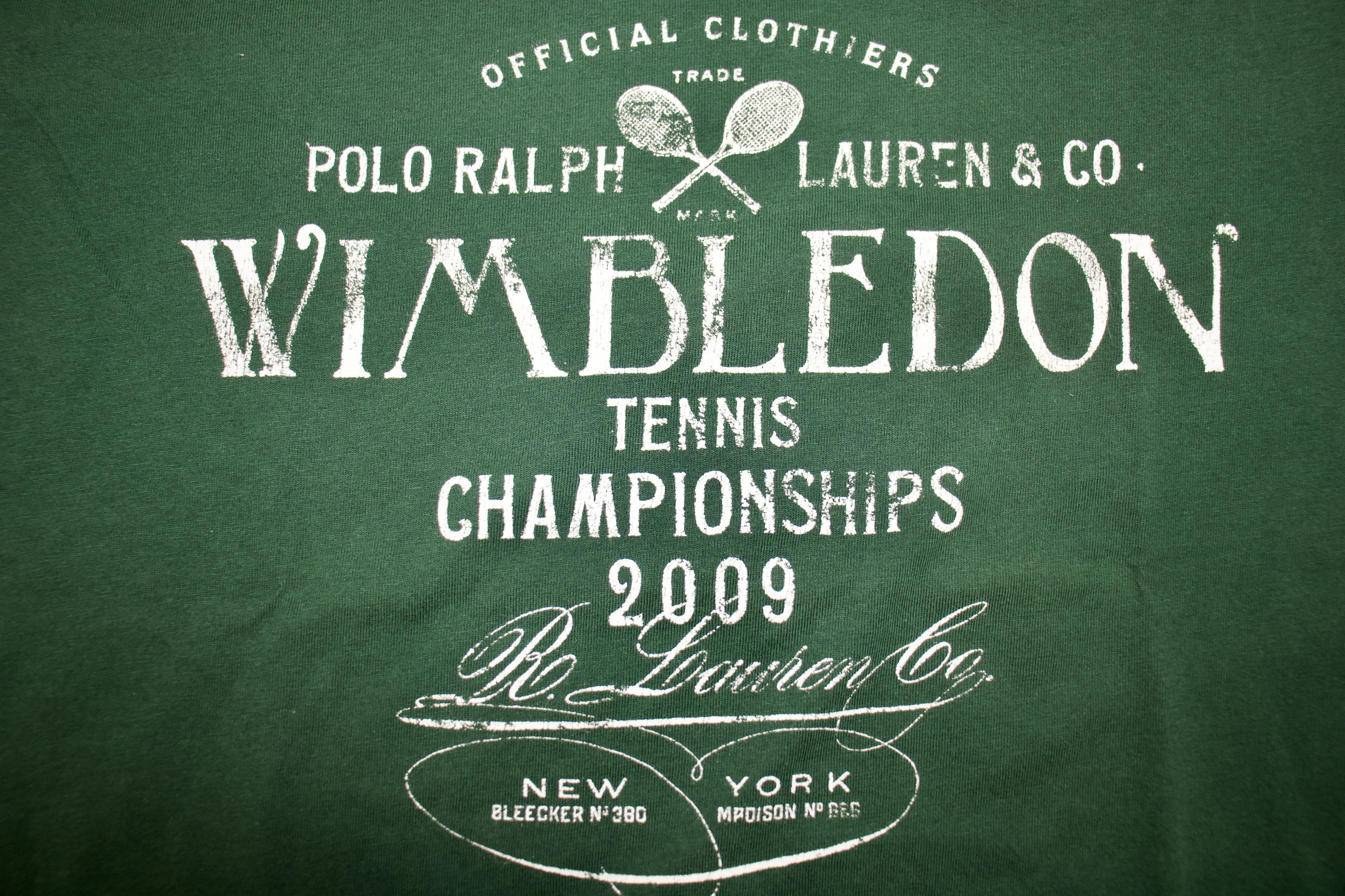 Polo Ralph Lauren × Vintage Vintage Polo Ralph Lauren Wimbeldon T-Shirt Size US L / EU 52-54 / 3 - 2 Thumbnail