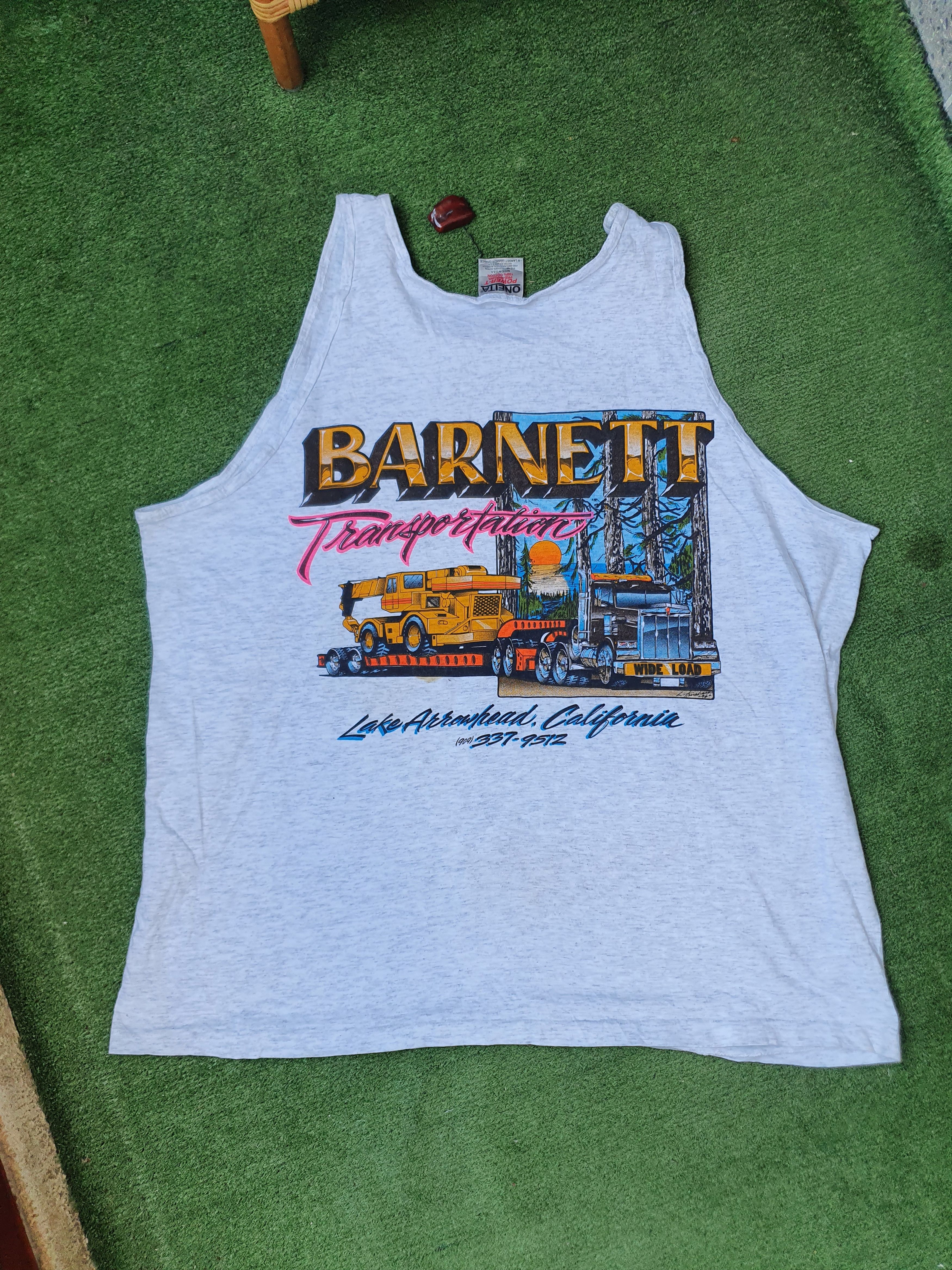 Other Barnet Transportation Vtg Oneita 1996 tanktop Madein USA,XL Size US XL / EU 56 / 4 - 7 Thumbnail