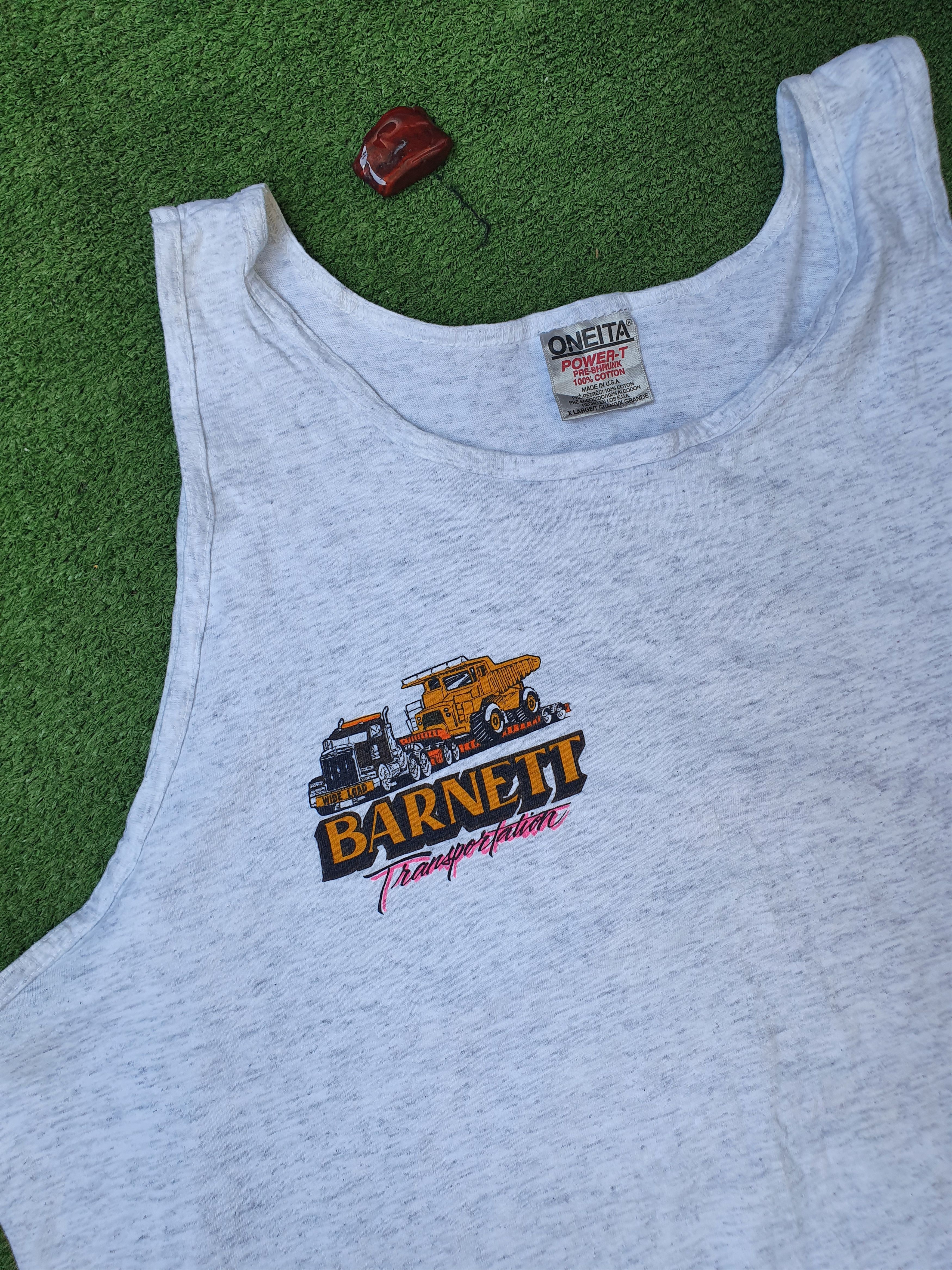 Other Barnet Transportation Vtg Oneita 1996 tanktop Madein USA,XL Size US XL / EU 56 / 4 - 2 Thumbnail