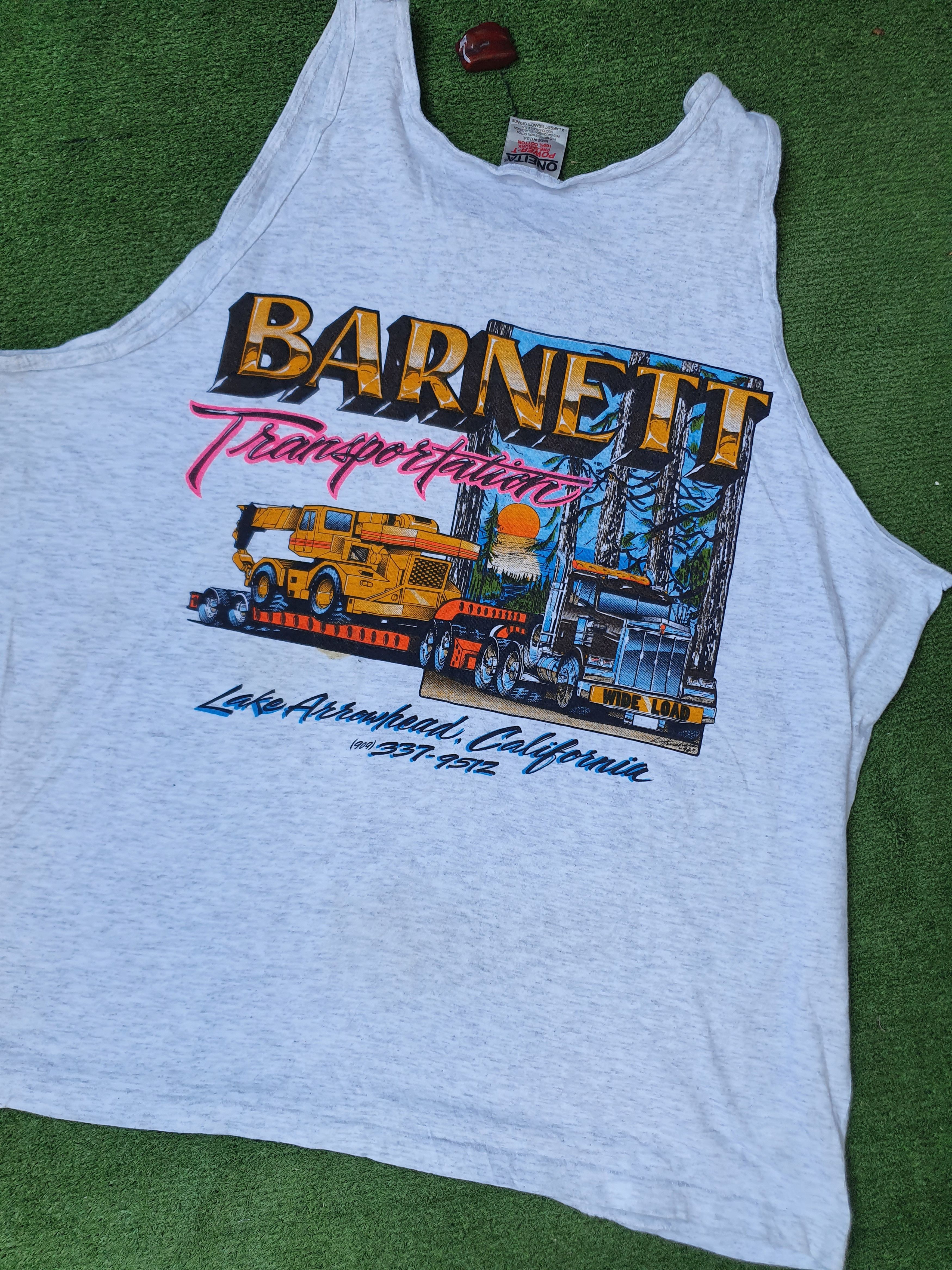 Other Barnet Transportation Vtg Oneita 1996 tanktop Madein USA,XL Size US XL / EU 56 / 4 - 8 Thumbnail