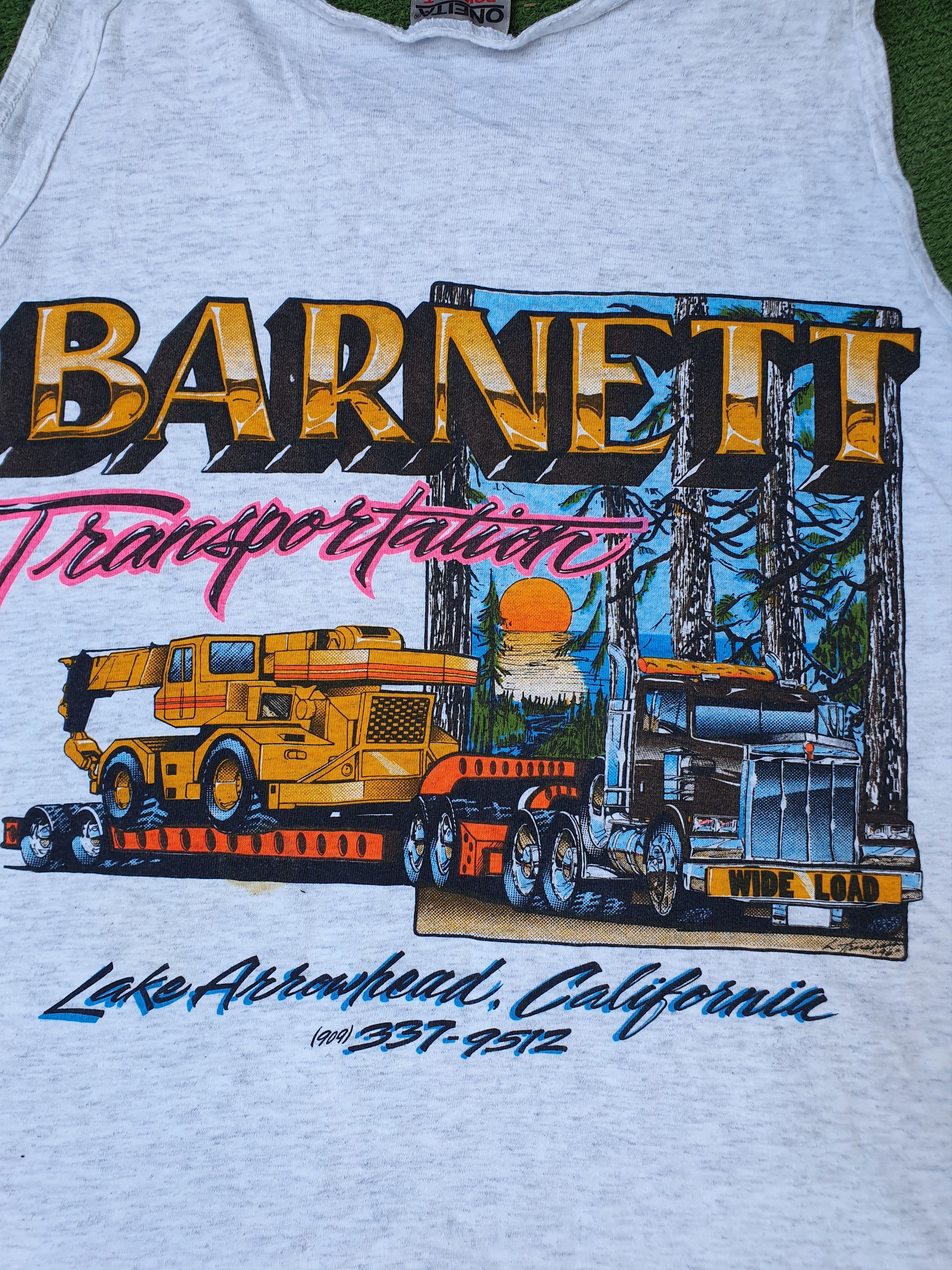 Other Barnet Transportation Vtg Oneita 1996 tanktop Madein USA,XL Size US XL / EU 56 / 4 - 1 Thumbnail