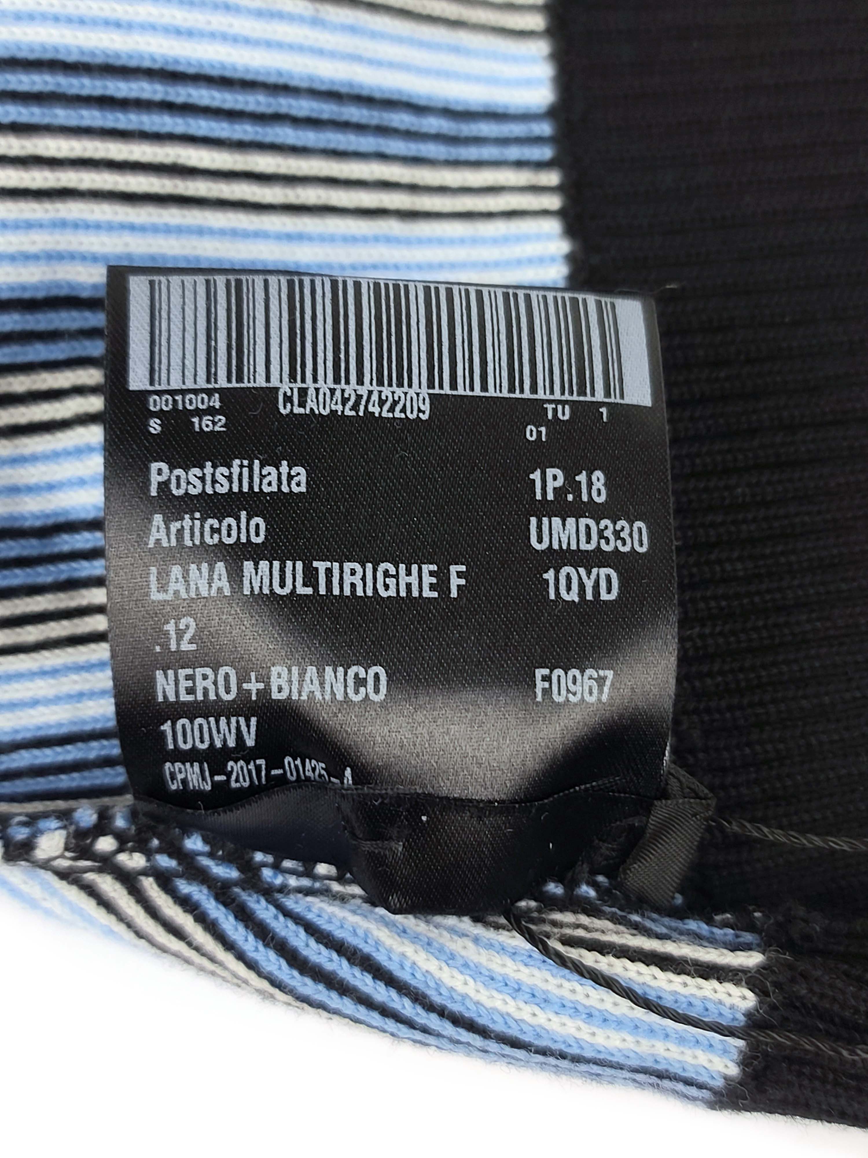 Prada S/S 2018 Striped Wool Beanie NWT Size ONE SIZE - 4 Thumbnail