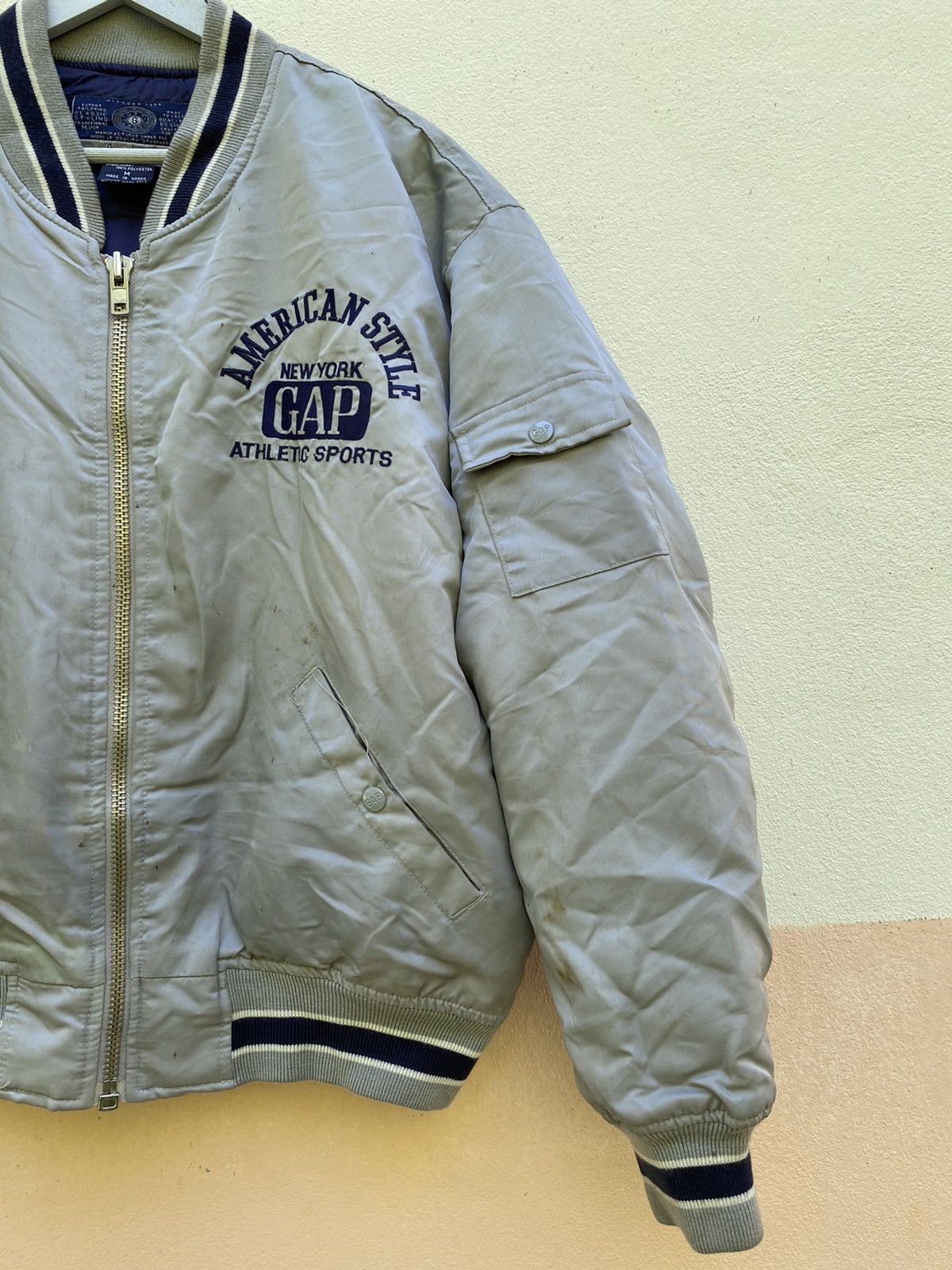 Gap × Vintage Vtg Gap bombers jackets big logo Size US M / EU 48-50 / 2 - 5 Thumbnail