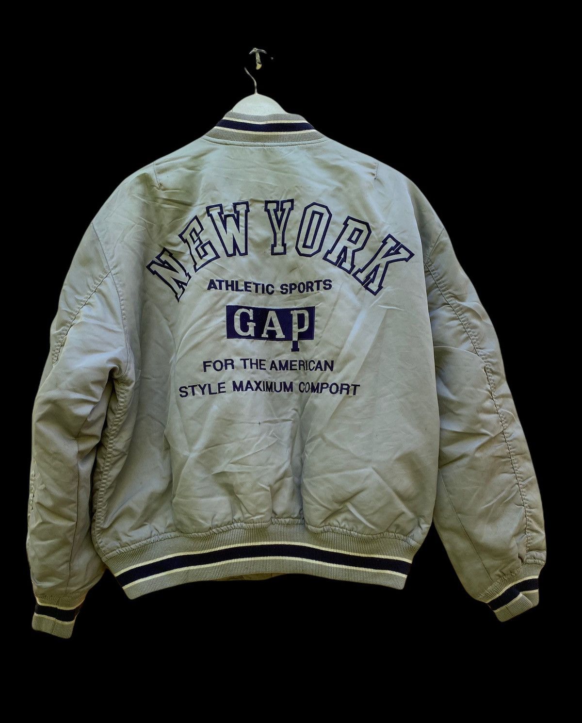 Gap × Vintage Vtg Gap bombers jackets big logo Size US M / EU 48-50 / 2 - 1 Thumbnail